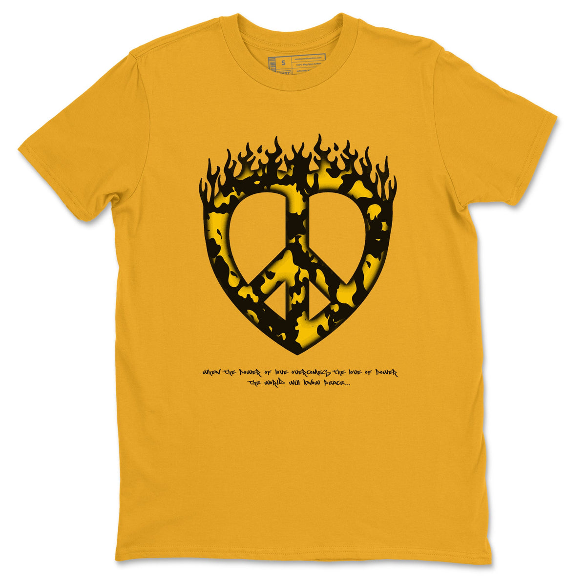 Dunk High Wu Tang shirts to match jordans Love Peace sneaker match tees Dunk High Wu Tang match shoes to clothes Drip Gear Zone unisex cotton Gold 2 shirts