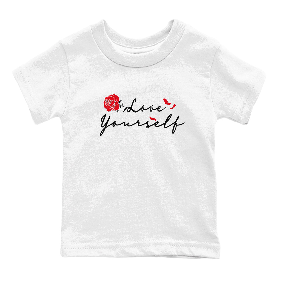 AE 1 Bred shirts to match jordans Love Yourself sneaker match tees AE 1 Bred match shoes to clothes Drip Gear Zone Youth Baby White 2 tee