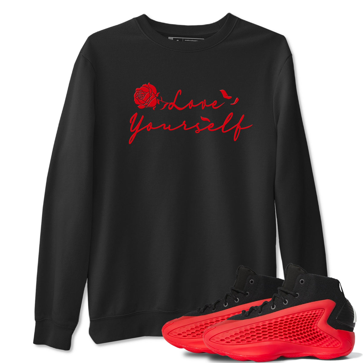 AE 1 Bred shirts to match jordans Love Yourself sneaker match tees AE 1 Bred match shoes to clothes Drip Gear Zone unisex cotton Black 1 shirts