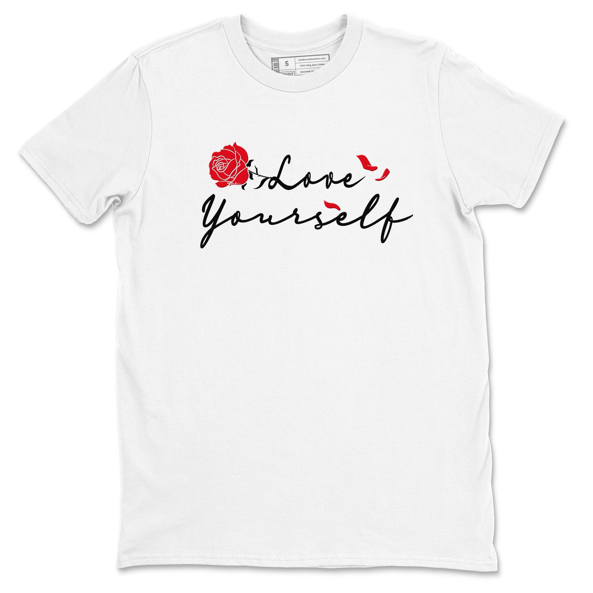 AE 1 Bred shirts to match jordans Love Yourself sneaker match tees AE 1 Bred match shoes to clothes Drip Gear Zone unisex cotton White 2 shirts