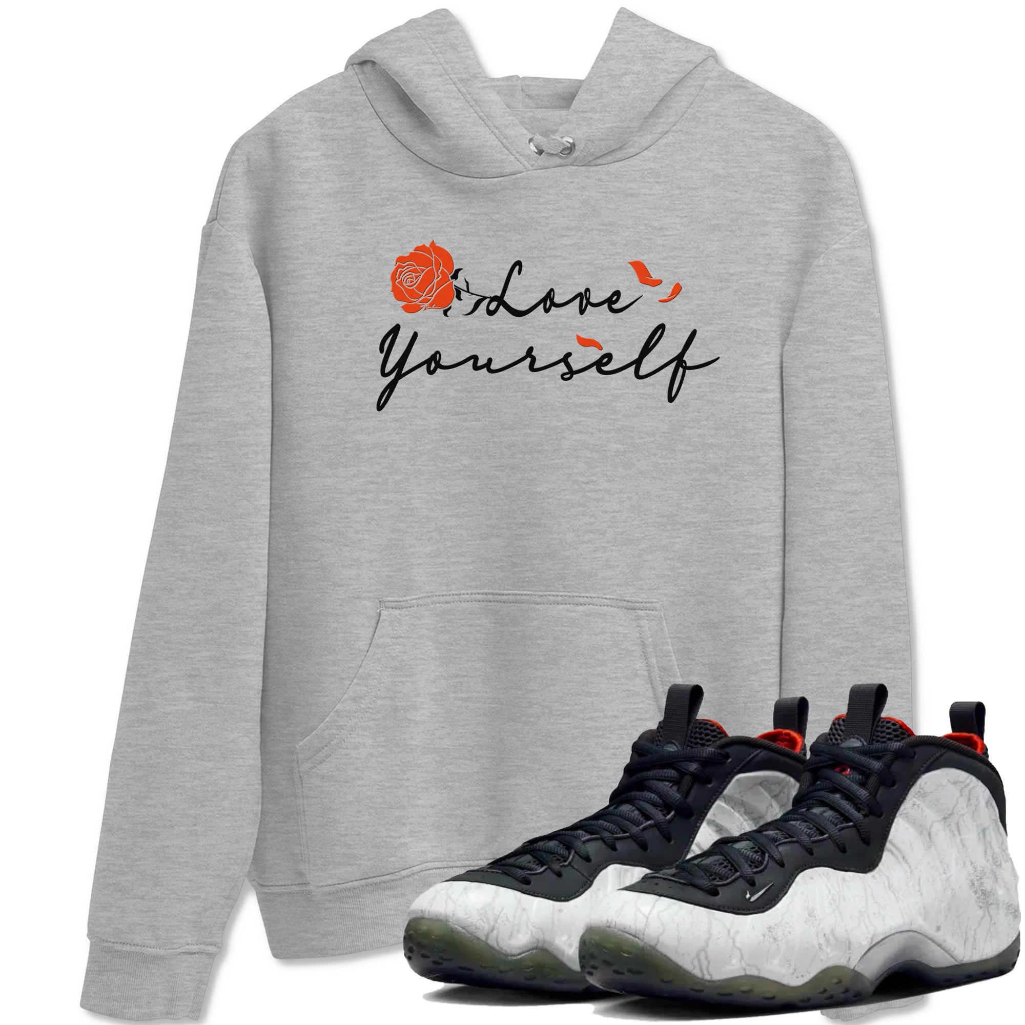 Foams One Jin shirts to match jordans Love Yourself sneaker match tees Foams One Jin match shoes to clothes Drip Gear Zone unisex cotton Heather Grey 1 shirts