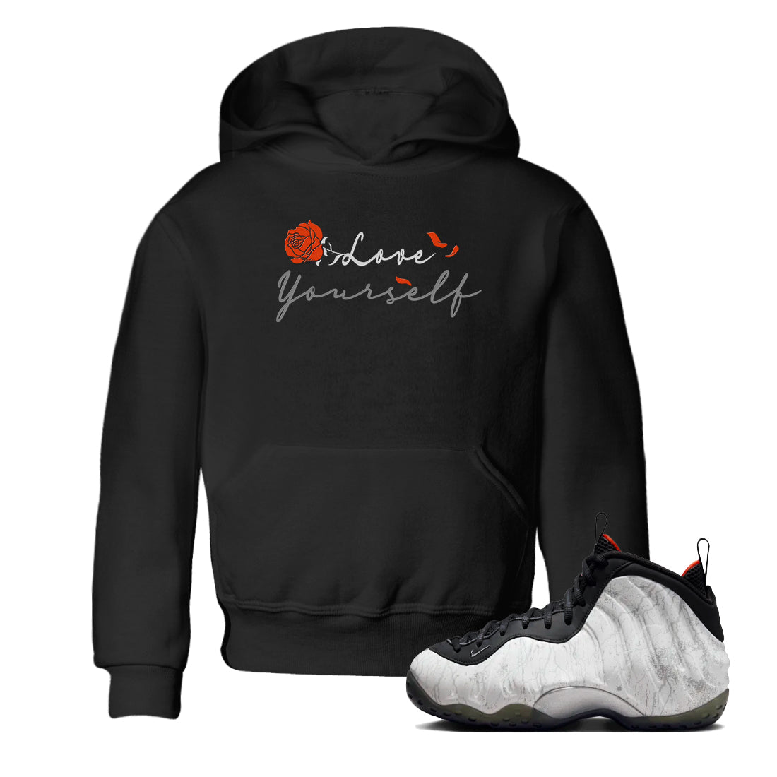 Foams One Jin shirts to match jordans Love Yourself sneaker match tees Foams One Jin match shoes to clothes Drip Gear Zone Youth Baby Black 1 tee