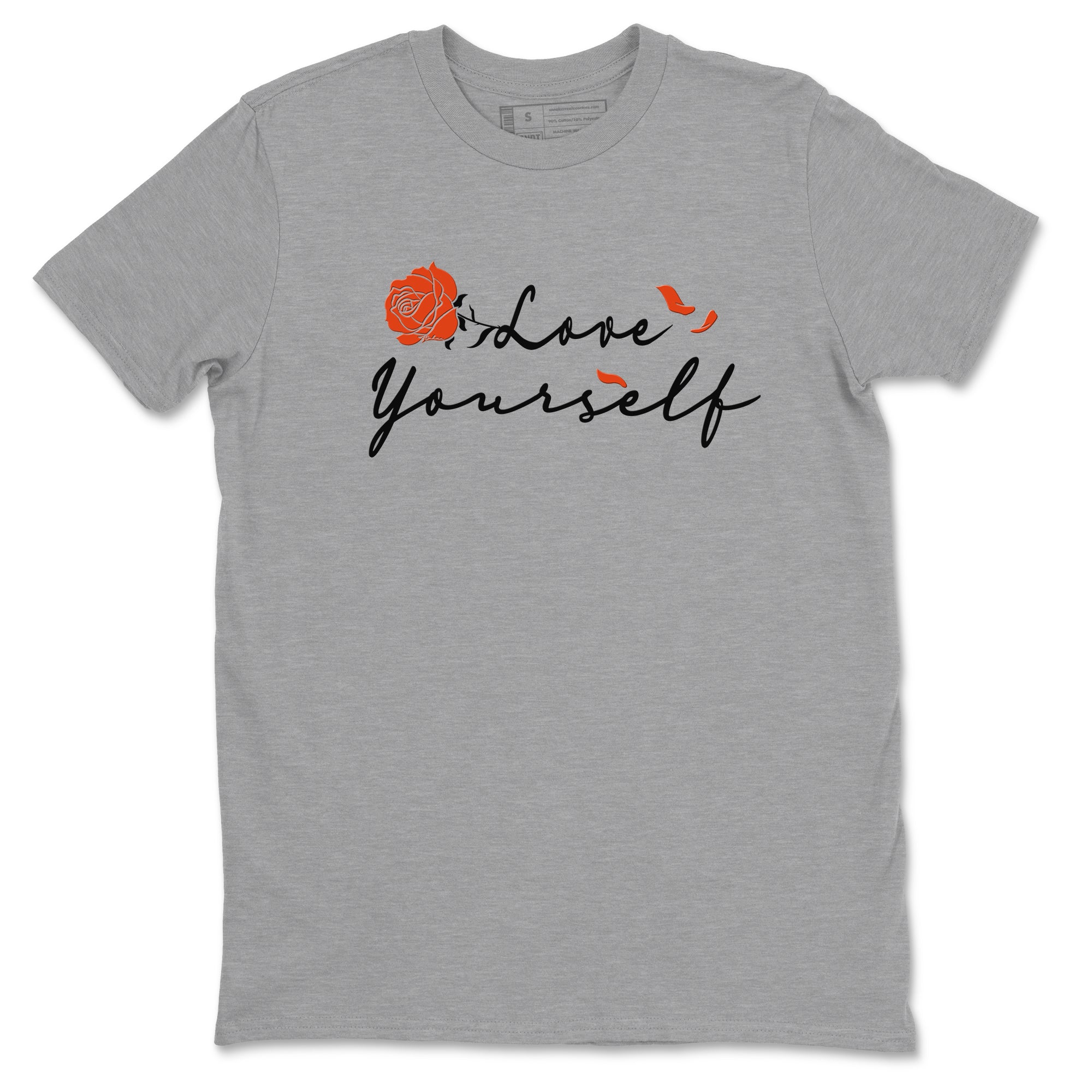 Foams One Jin shirts to match jordans Love Yourself sneaker match tees Foams One Jin match shoes to clothes Drip Gear Zone unisex cotton Heather Grey 2 shirts