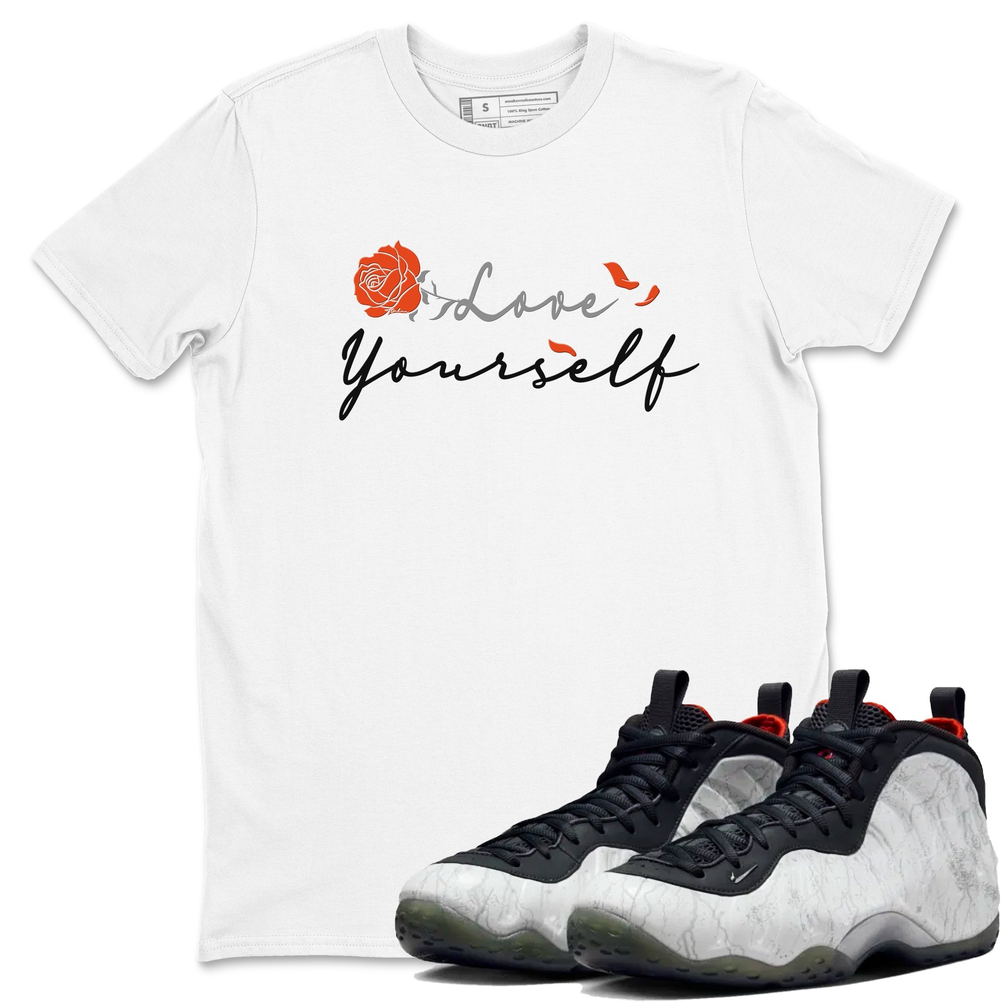 Foams One Jin shirts to match jordans Love Yourself sneaker match tees Foams One Jin match shoes to clothes Drip Gear Zone unisex cotton White 1 shirts