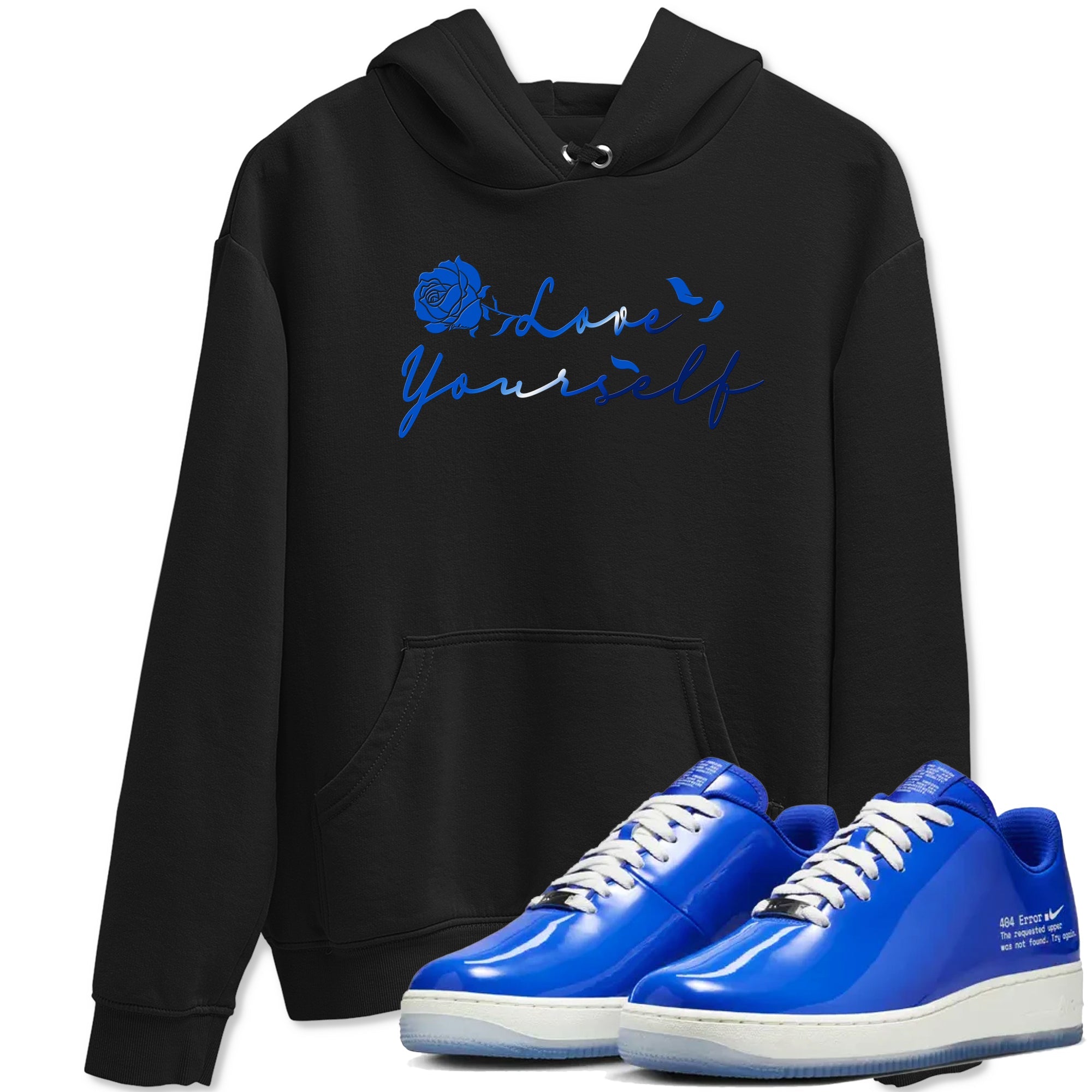 Air Force 1 404 Error shirt to match jordans Love Yourself sneaker tees Air Force 1 404 Error Drip Gear Zone unisex cotton Black 1 crew neck shirt