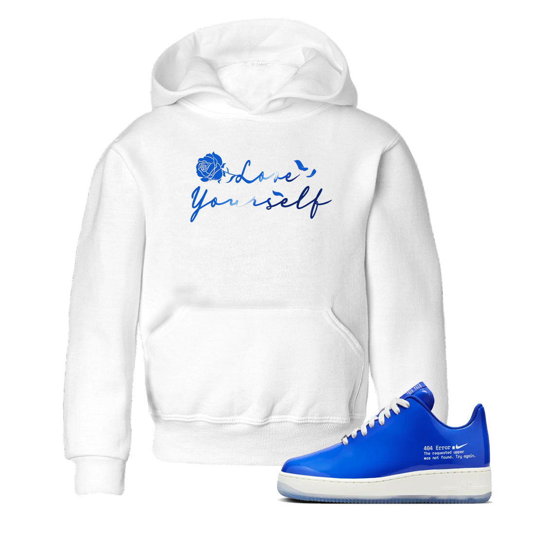 Air Force 1 404 Error shirt to match jordans Love Yourself sneaker tees Air Force 1 404 Error Drip Gear Zone baby toddler White 1 cotton Shirt