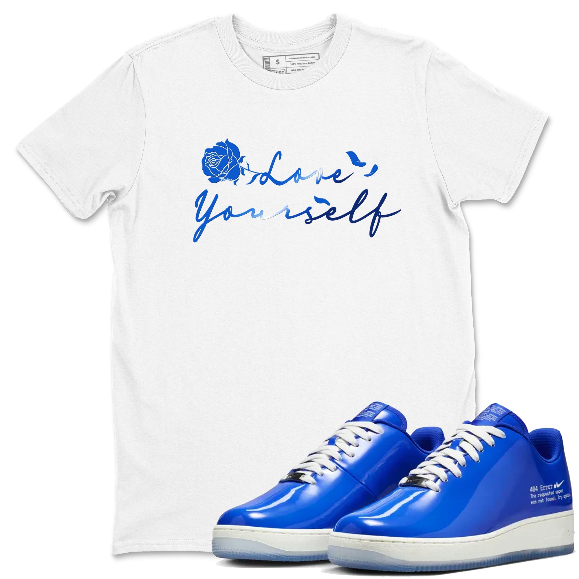 Air Force 1 404 Error shirt to match jordans Love Yourself sneaker tees Air Force 1 404 Error Drip Gear Zone unisex cotton White 1 crew neck shirt