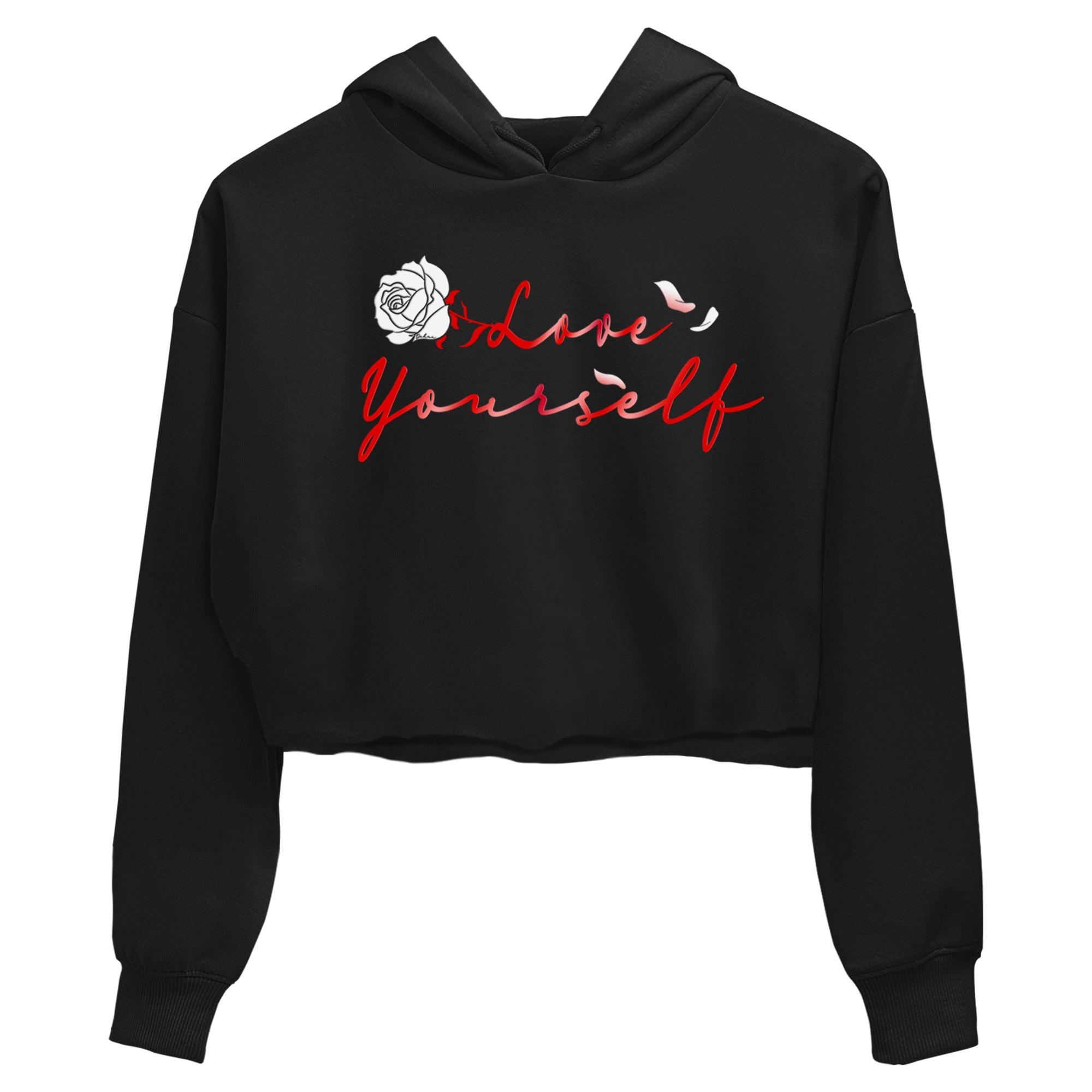 Jordan 1 High OG Satin Bred shirt to match jordans Love Yourself sneaker tees Air Jordan 1 Satin Bred Drip Gear Zone Casual Crew Neck T-Shirt Black 2 Crop T-Shirt