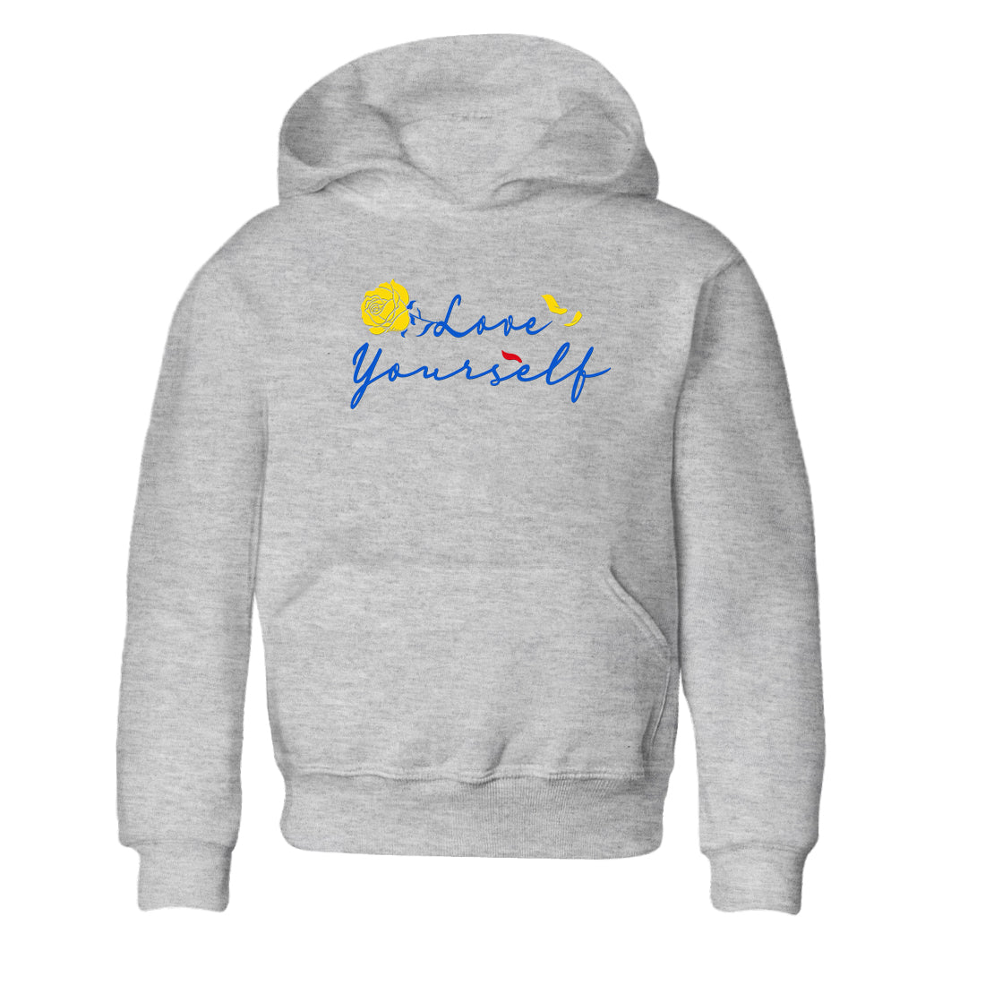 AJ1 Travis Scott Canary shirt to match jordans Love Yourself sneaker tees Air Jordan 1 Travis Scott Canary Drip Gear Zone baby toddler Heather Grey 2 cotton Shirt