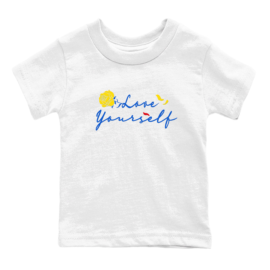 AJ1 Travis Scott Canary shirt to match jordans Love Yourself sneaker tees Air Jordan 1 Travis Scott Canary Drip Gear Zone baby toddler White 2 cotton Shirt