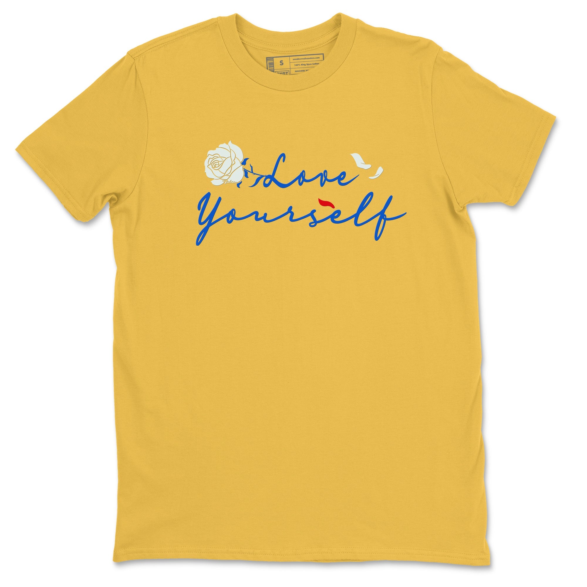 AJ1 Travis Scott Canary shirt to match jordans Love Yourself sneaker tees Air Jordan 1 Travis Scott Canary Drip Gear Zone unisex cotton Daisy 2 crew neck shirt