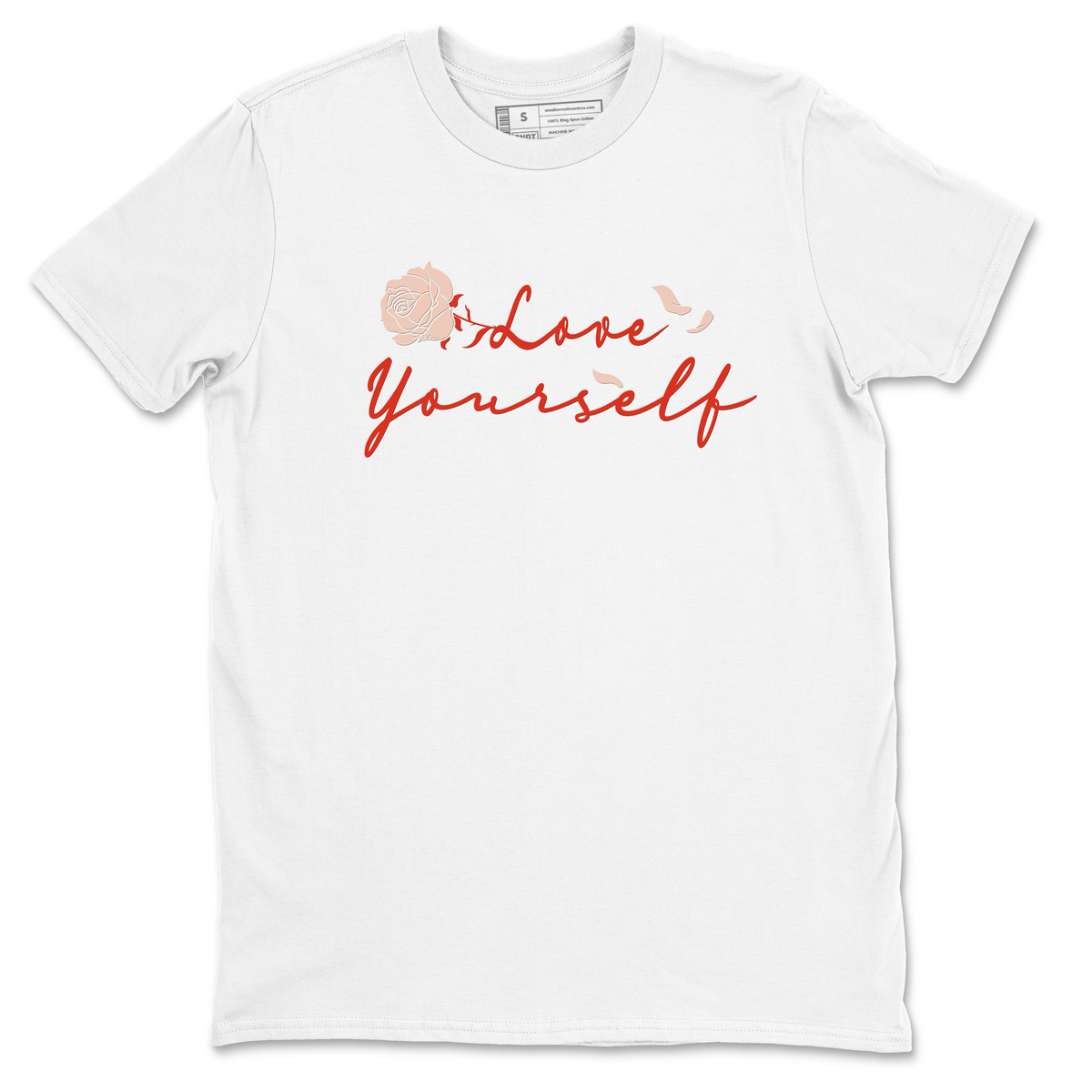 13s Dune Red shirts to match jordans Love Yourself sneaker match tees Air Jordan 13 Dune Red Drip Gear Zone streetwear brand White 2 unisex cotton tee