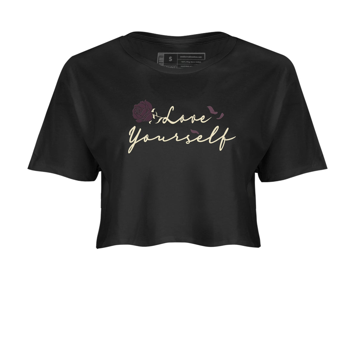 3s A Ma Maniere x Black shirts to match jordans Love Yourself sneaker match tees A Ma Maniere x Air Jordan 3 “While You Were Sleeping” Sneaker Release Tees unisex cotton Black 2 Crop Shirts