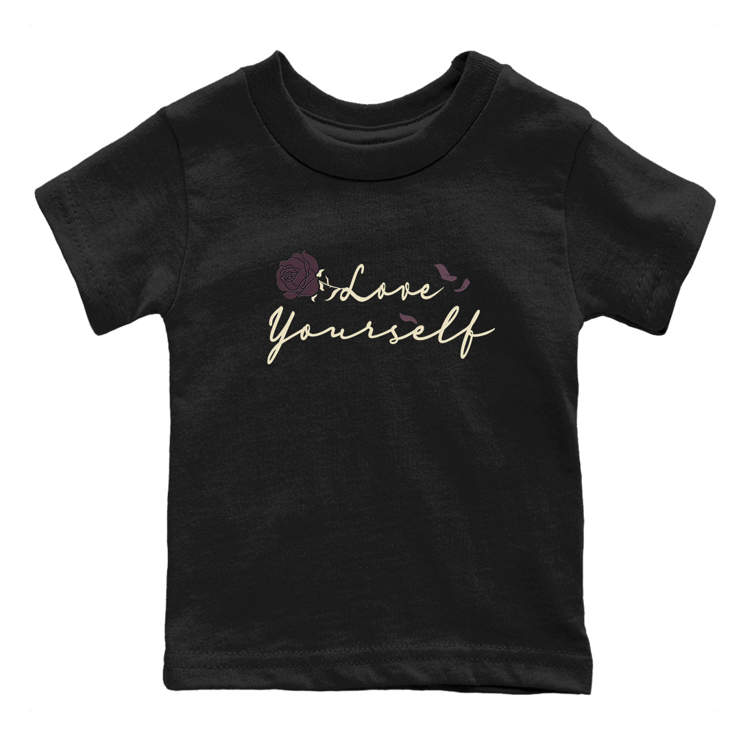 3s A Ma Maniere x Black shirts to match jordans Love Yourself sneaker match tees A Ma Maniere x Air Jordan 3 “While You Were Sleeping” Sneaker Release Tees Youth Baby Black 2 crew neck shirts