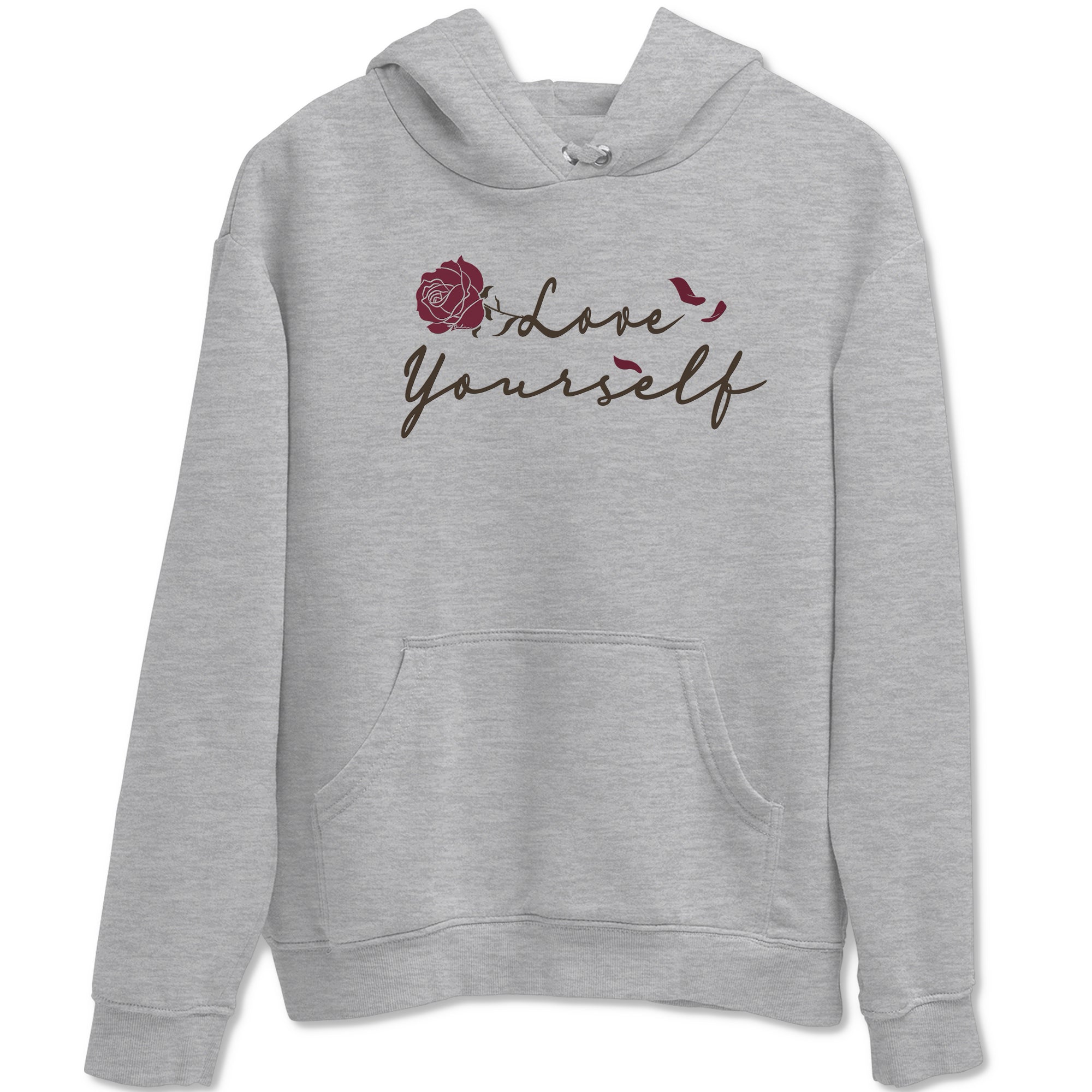 3s A Ma Maniere x Burgundy Crush shirts to match jordans Love Yourself sneaker match tees Air Jordan 3 A Ma Maniere x Burgundy Crush Drip Gear Zone streetwear brand Heather Grey 2 unisex cotton tee