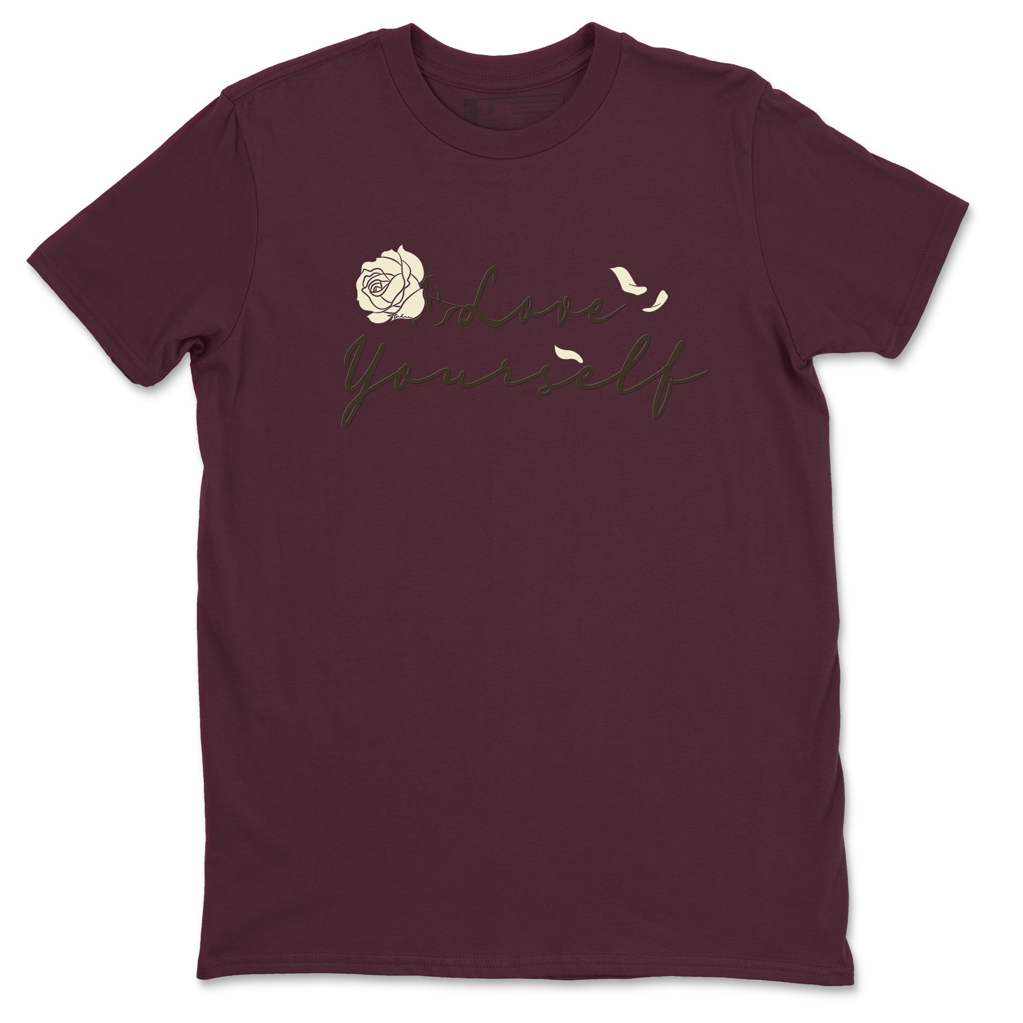3s A Ma Maniere x Burgundy Crush shirts to match jordans Love Yourself sneaker match tees Air Jordan 3 A Ma Maniere x Burgundy Crush Drip Gear Zone streetwear brand Maroon 2 unisex cotton tee