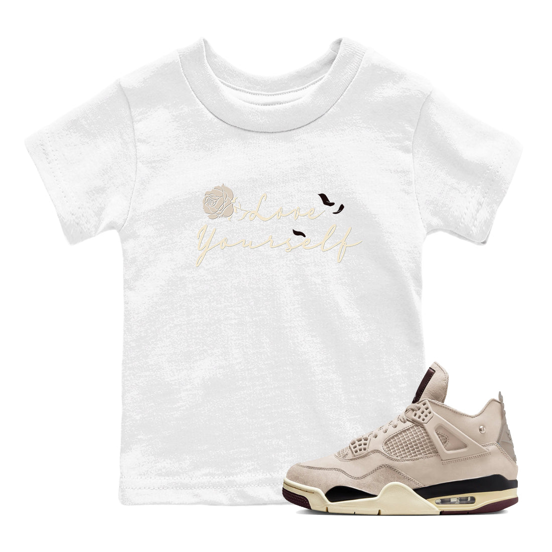 4s A Ma Maniere x "While You Were Sleeping" shirts to match jordans Love Yourself sneaker match tees Air Jordan 4 A Ma Maniere x W.Y.W.S match shoes to clothes Drip Gear Zone Youth Baby White 1 tee