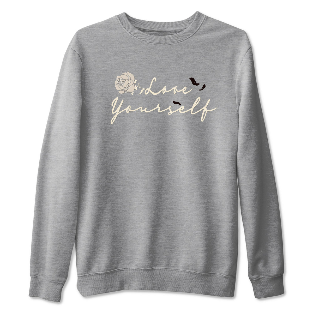 4s A Ma Maniere x "While You Were Sleeping" shirts to match jordans Love Yourself sneaker match tees Air Jordan 4 A Ma Maniere x W.Y.W.S match shoes to clothes Drip Gear Zone unisex cotton Heather Grey 2 shirts