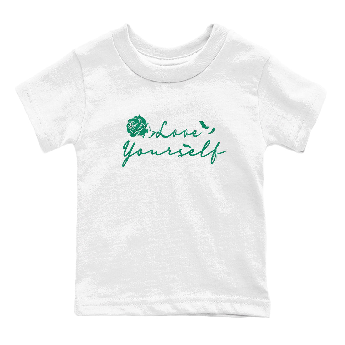 4s Oxidized Green shirts to match jordans Love Yourself sneaker match tees Air Jordan 4 Oxidized Green Drip Gear Zone streetwear brand Baby and Youth White 2 cotton tee