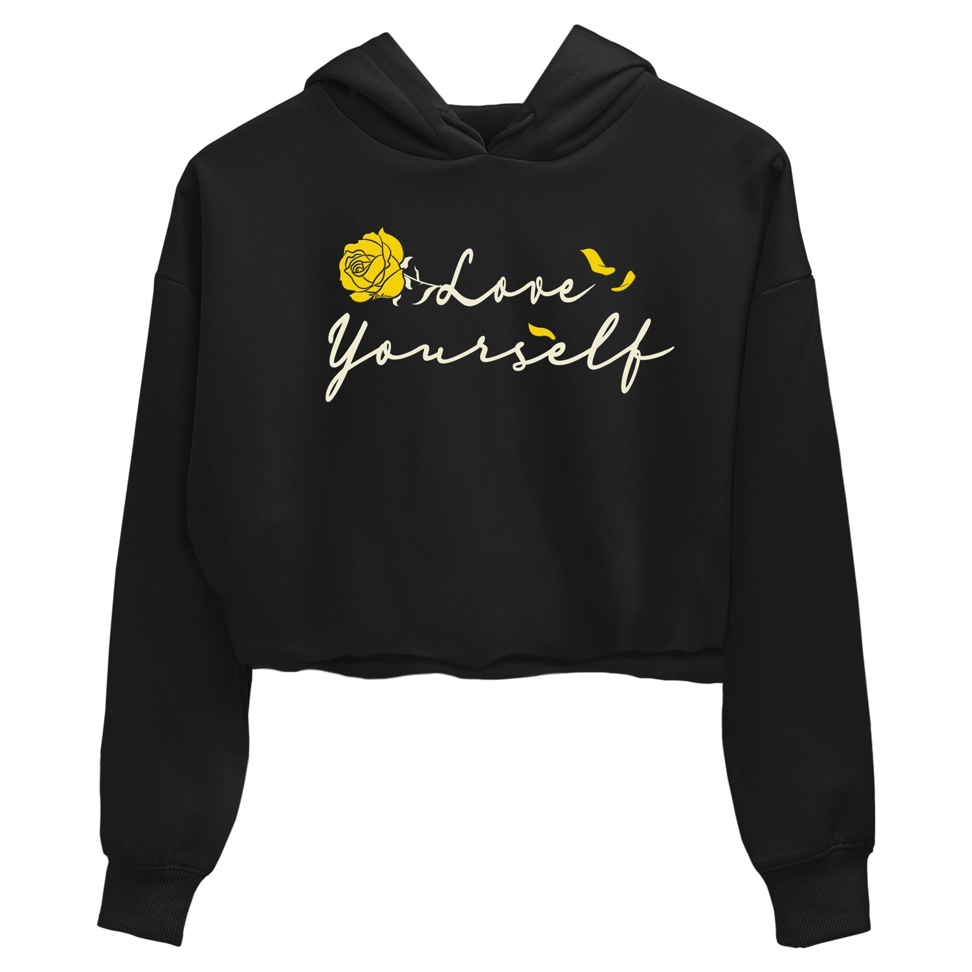 4s Vivid Sulfur shirt to match jordans Love Yourself sneaker tees Air Jordan 4 Vivid Sulfur Drip Gear Zone Black 2 crop length shirt