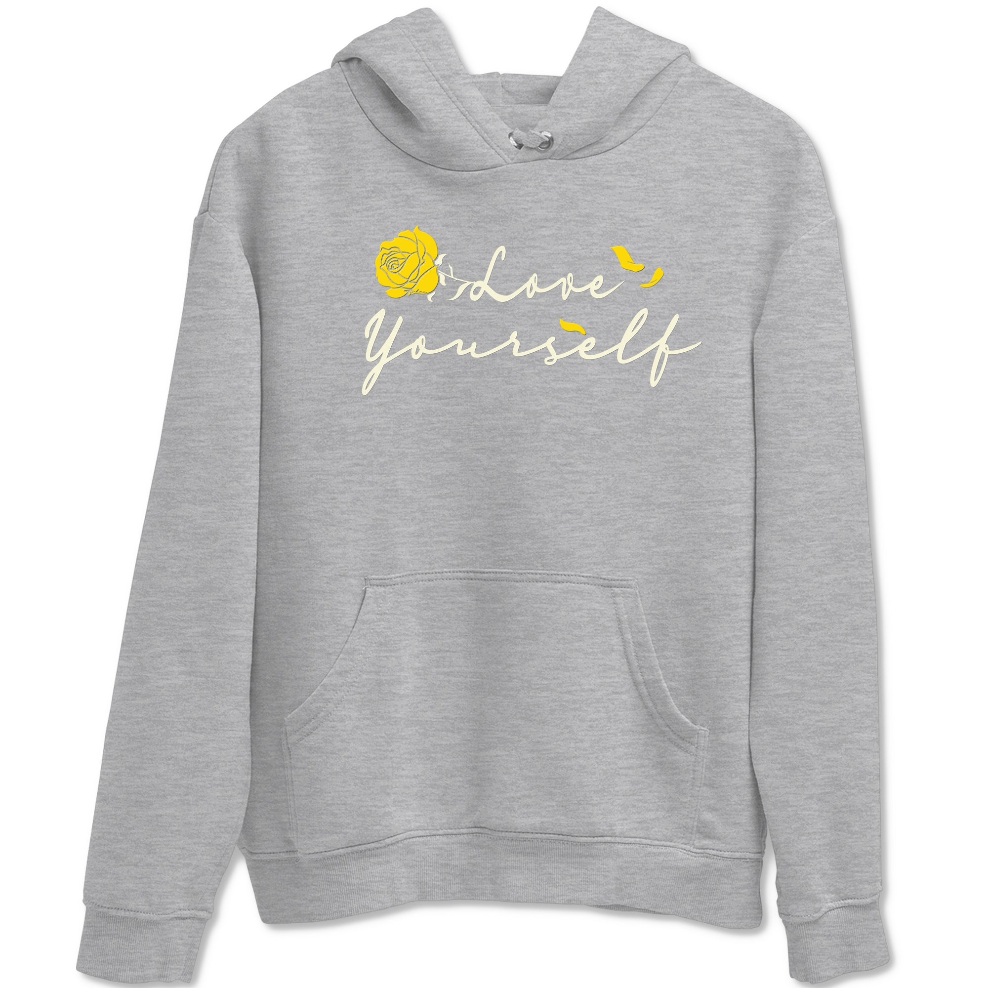 4s Vivid Sulfur shirt to match jordans Love Yourself sneaker tees Air Jordan 4 Vivid Sulfur Drip Gear Zone unisex cotton Heather Grey 2 crew neck shirt