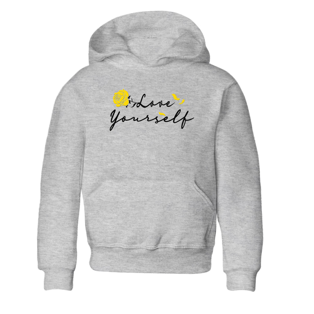 4s Vivid Sulfur shirt to match jordans Love Yourself sneaker tees Air Jordan 4 Vivid Sulfur Drip Gear Zone baby toddler Heather Grey 2 cotton Shirt