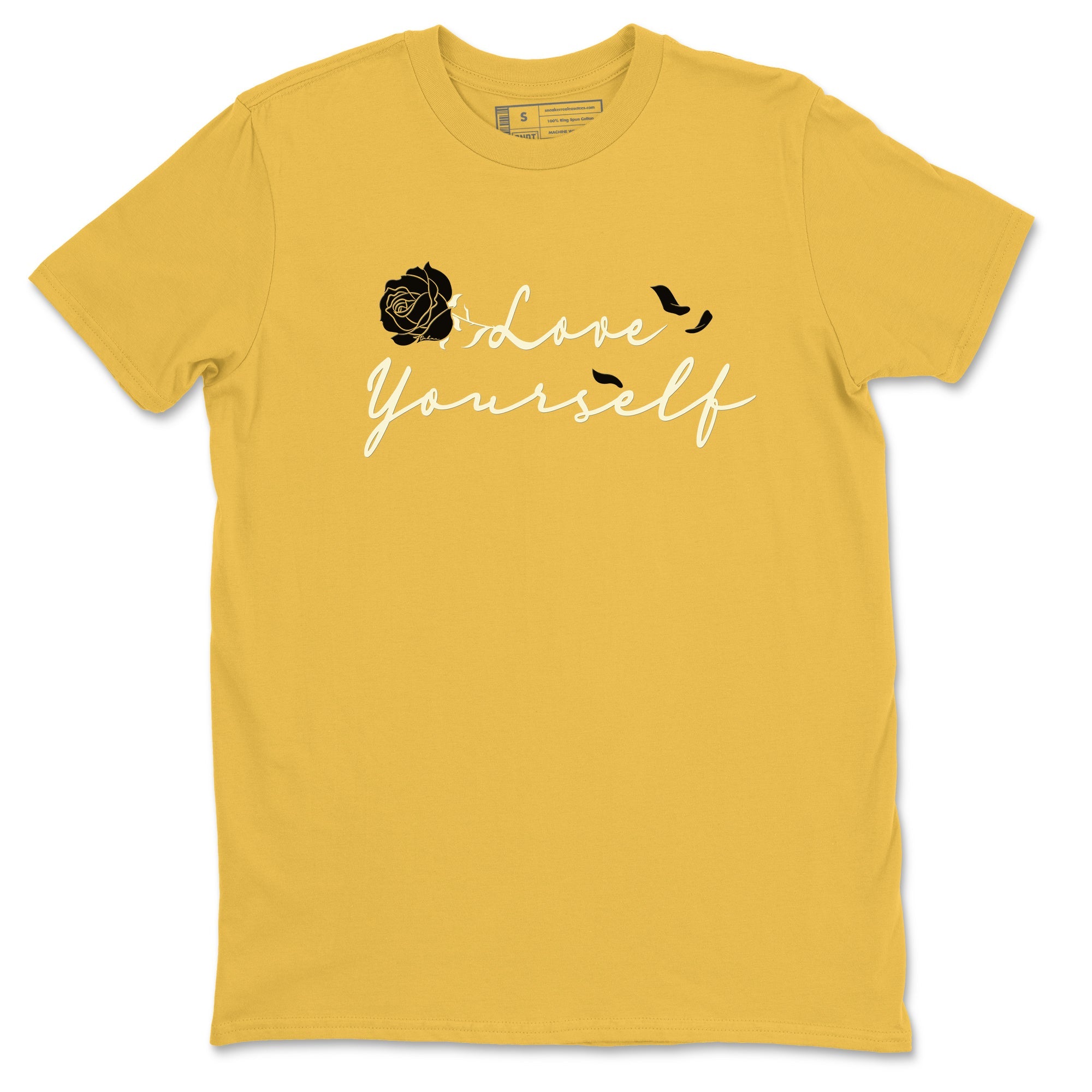 4s Vivid Sulfur shirt to match jordans Love Yourself sneaker tees Air Jordan 4 Vivid Sulfur Drip Gear Zone unisex cotton Daisy 2 crew neck shirt
