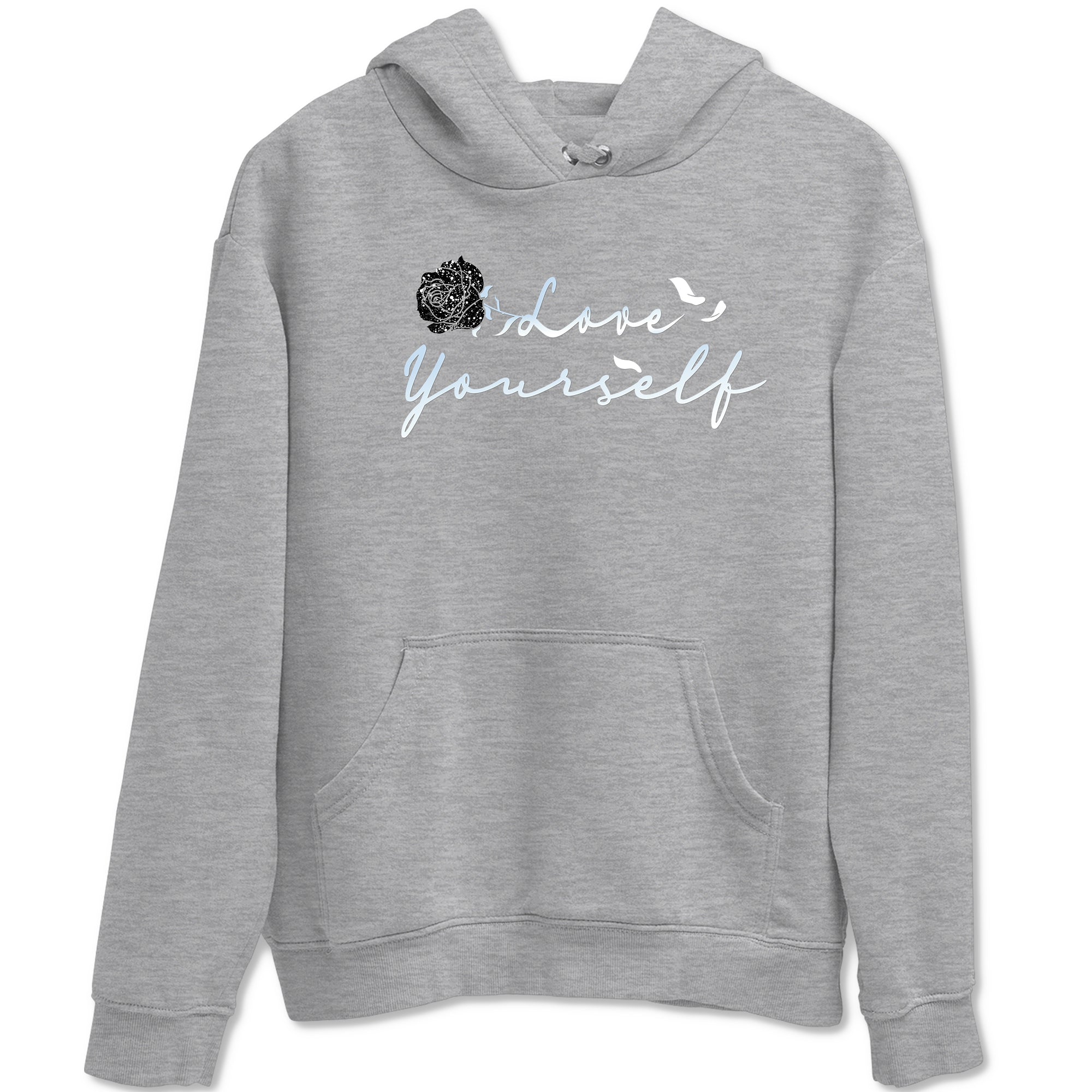 AJ6 Reverse Cookies shirts to match jordans Love Yourself sneaker match tees Air Jordan 6 Reverse Cookies Drip Gear Zone streetwear brand Heather Grey 2 unisex cotton tee