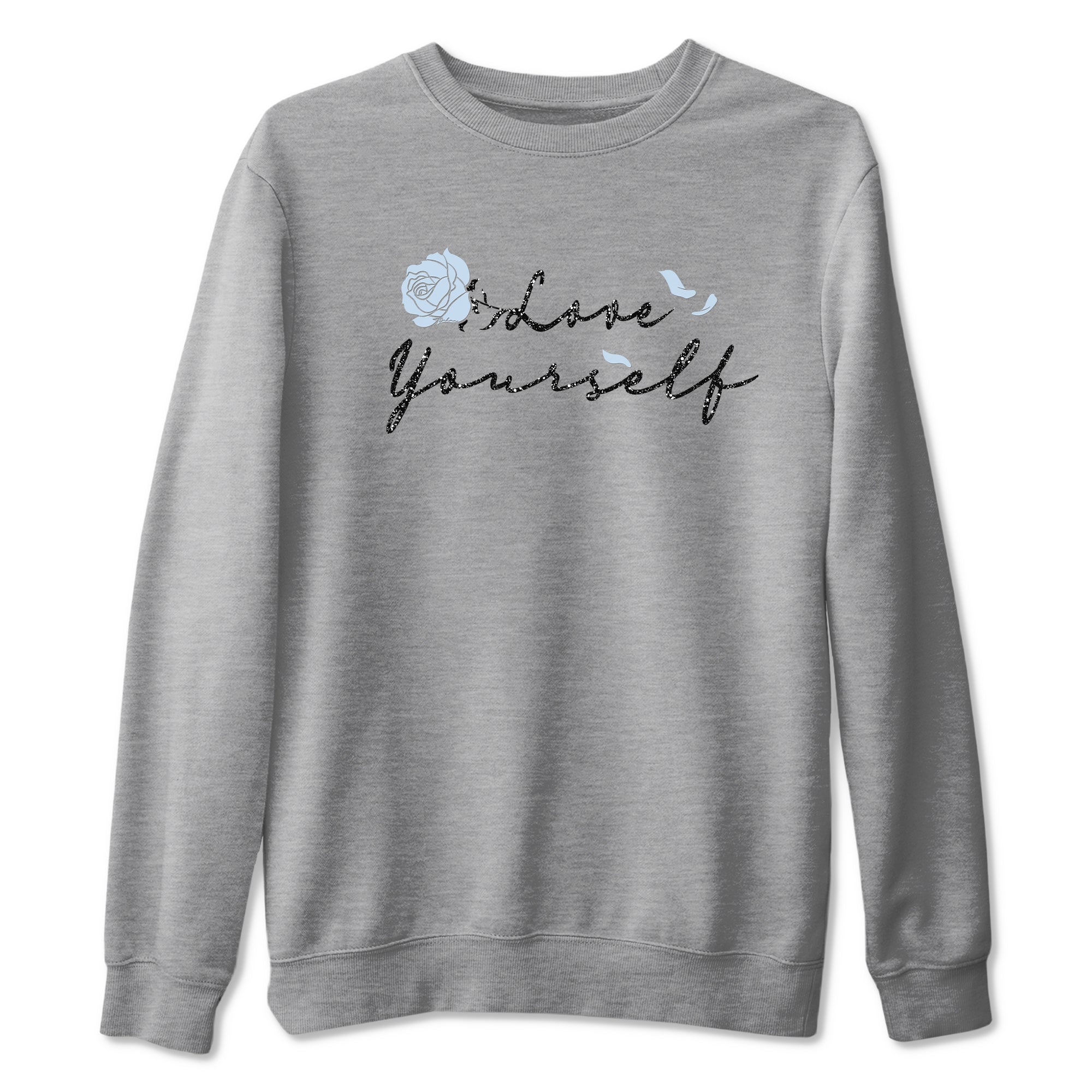 AJ6 Reverse Cookies shirts to match jordans Love Yourself sneaker match tees Air Jordan 6 Reverse Cookies Drip Gear Zone streetwear brand Heather Grey 2 unisex cotton tee