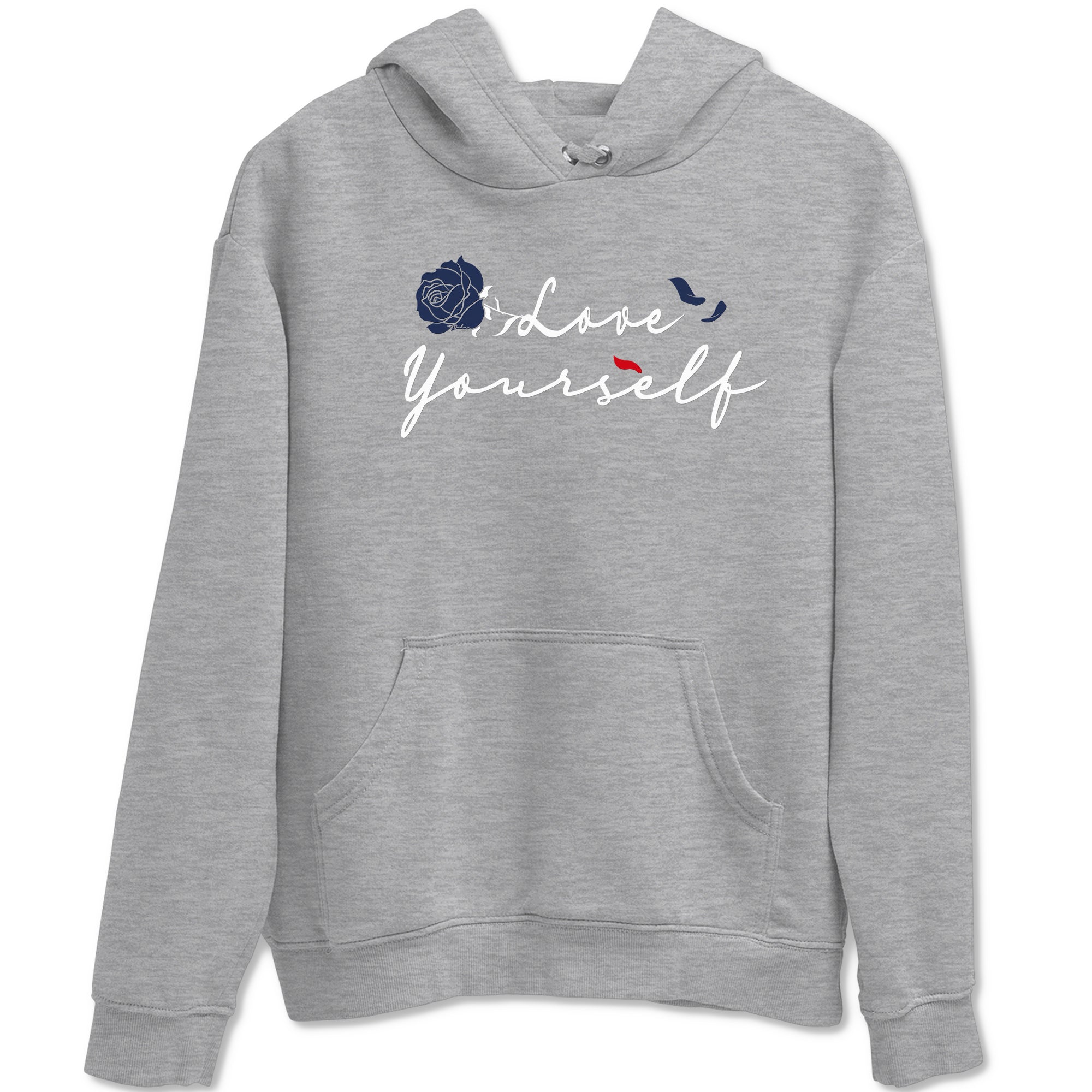 6s White And Midnight Navy shirts to match jordans Love Yourself sneaker match tees Air Jordan 6 White And Midnight Navy Drip Gear Zone unisex cotton Heather Grey 2 crew neck shirts