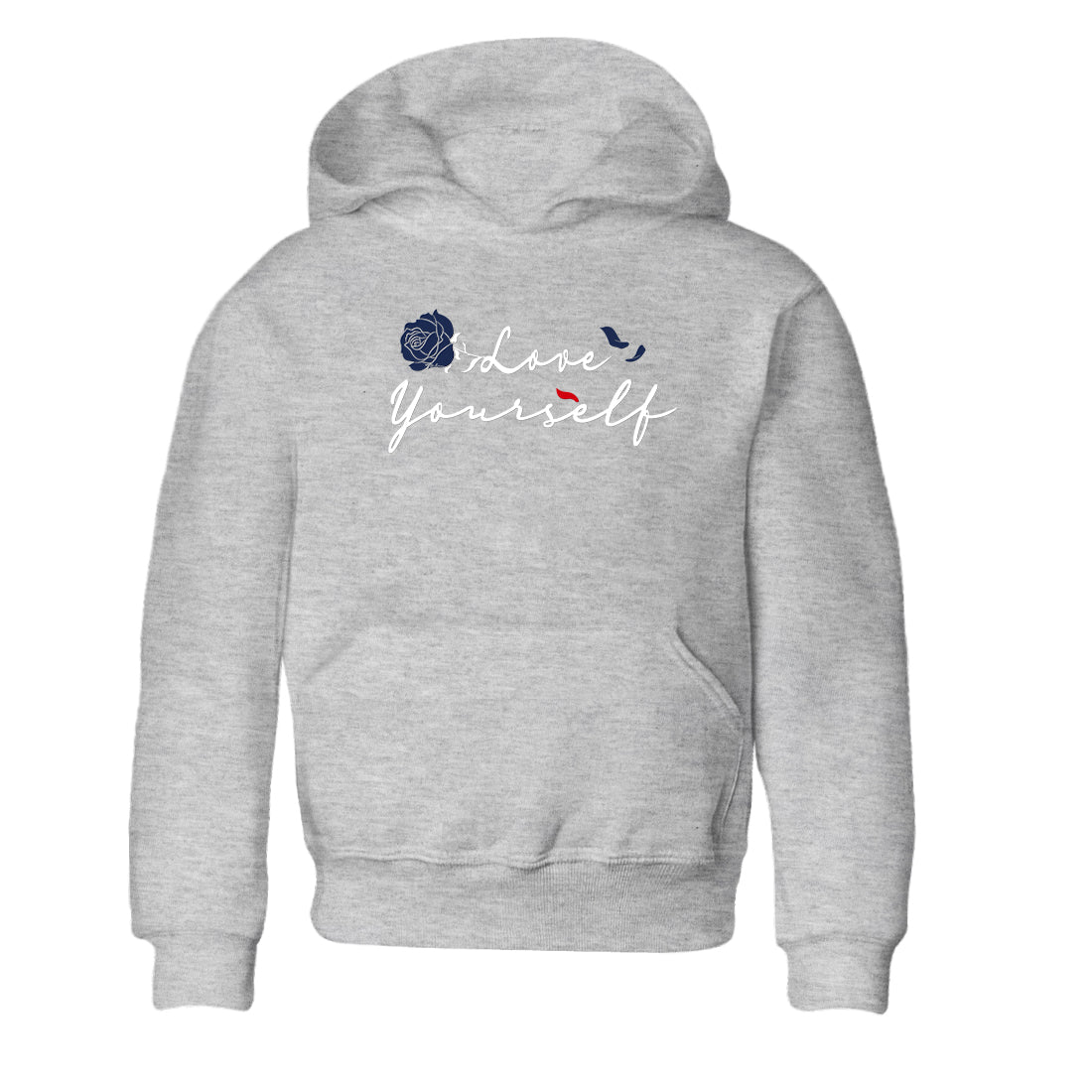 6s White And Midnight Navy shirts to match jordans Love Yourself sneaker match tees Air Jordan 6 White And Midnight Navy Drip Gear Zone Youth Baby Heather Grey 2 crew neck shirts