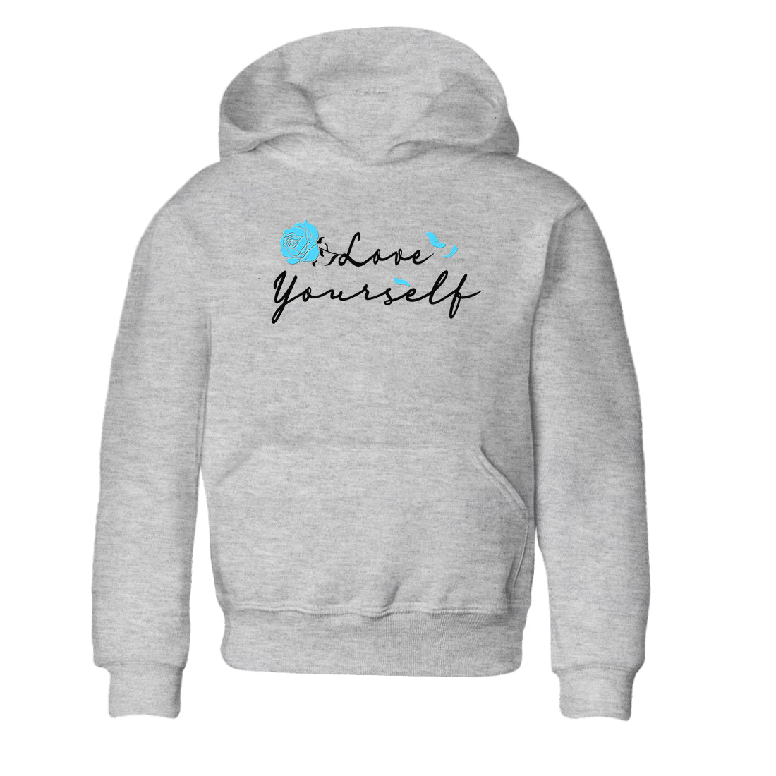 AJ9 Powder Blue shirt to match jordans Love Yourself sneaker tees Air Jordan 9 Powder Blue Drip Gear Zone baby toddler Heather Grey 2 cotton Shirt