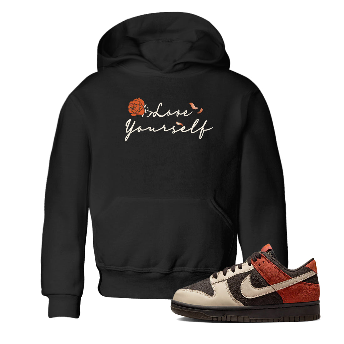 Dunk Low Red Panda shirt to match jordans Love Yourself sneaker tees Dunks Red Panda Drip Gear Zone Sneaker Matching Clothing Brand Baby Toddler Black 1 T-Shirt