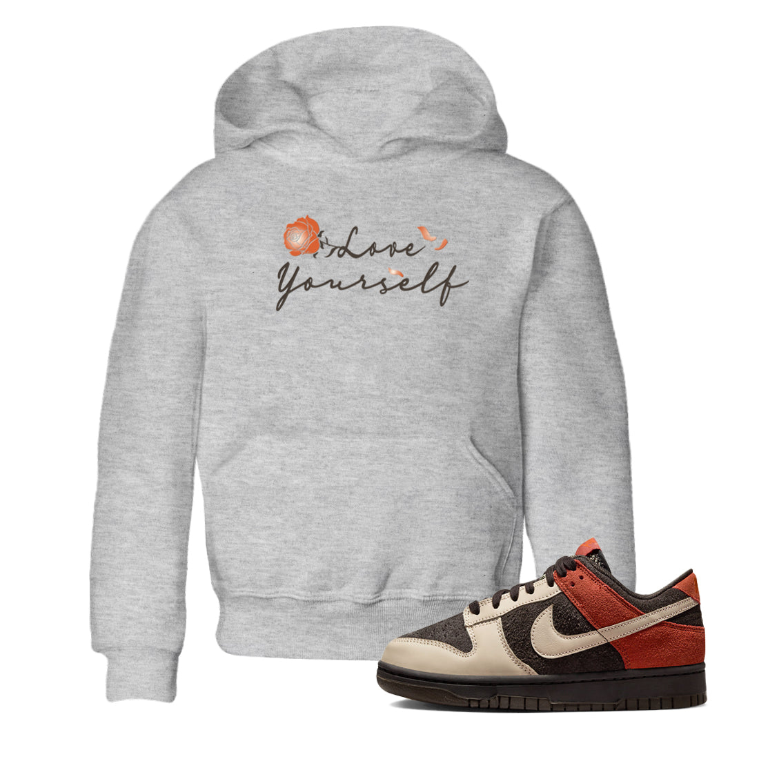 Dunk Low Red Panda shirt to match jordans Love Yourself sneaker tees Dunks Red Panda Drip Gear Zone Sneaker Matching Clothing Brand Baby Toddler Heather Grey 1 T-Shirt