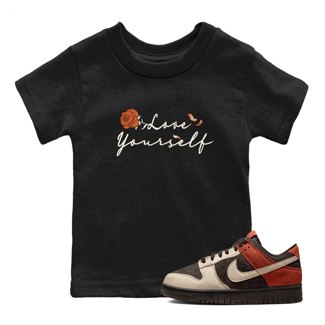 Dunk Low Red Panda shirt to match jordans Love Yourself sneaker tees Dunks Red Panda Drip Gear Zone Sneaker Matching Clothing Brand Baby Toddler Black 1 T-Shirt
