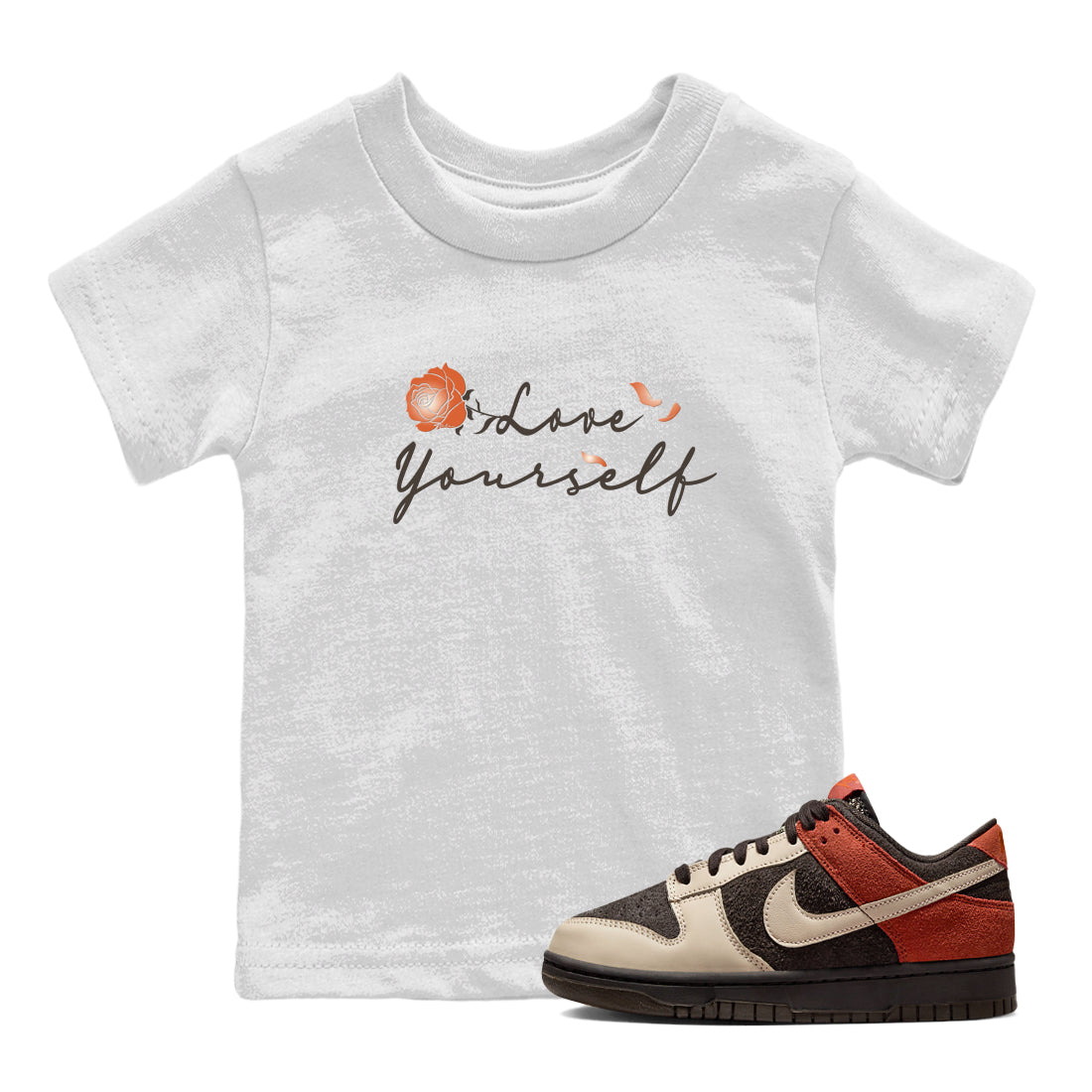 Dunk Low Red Panda shirt to match jordans Love Yourself sneaker tees Dunks Red Panda Drip Gear Zone Sneaker Matching Clothing Brand Baby Toddler White 1 T-Shirt