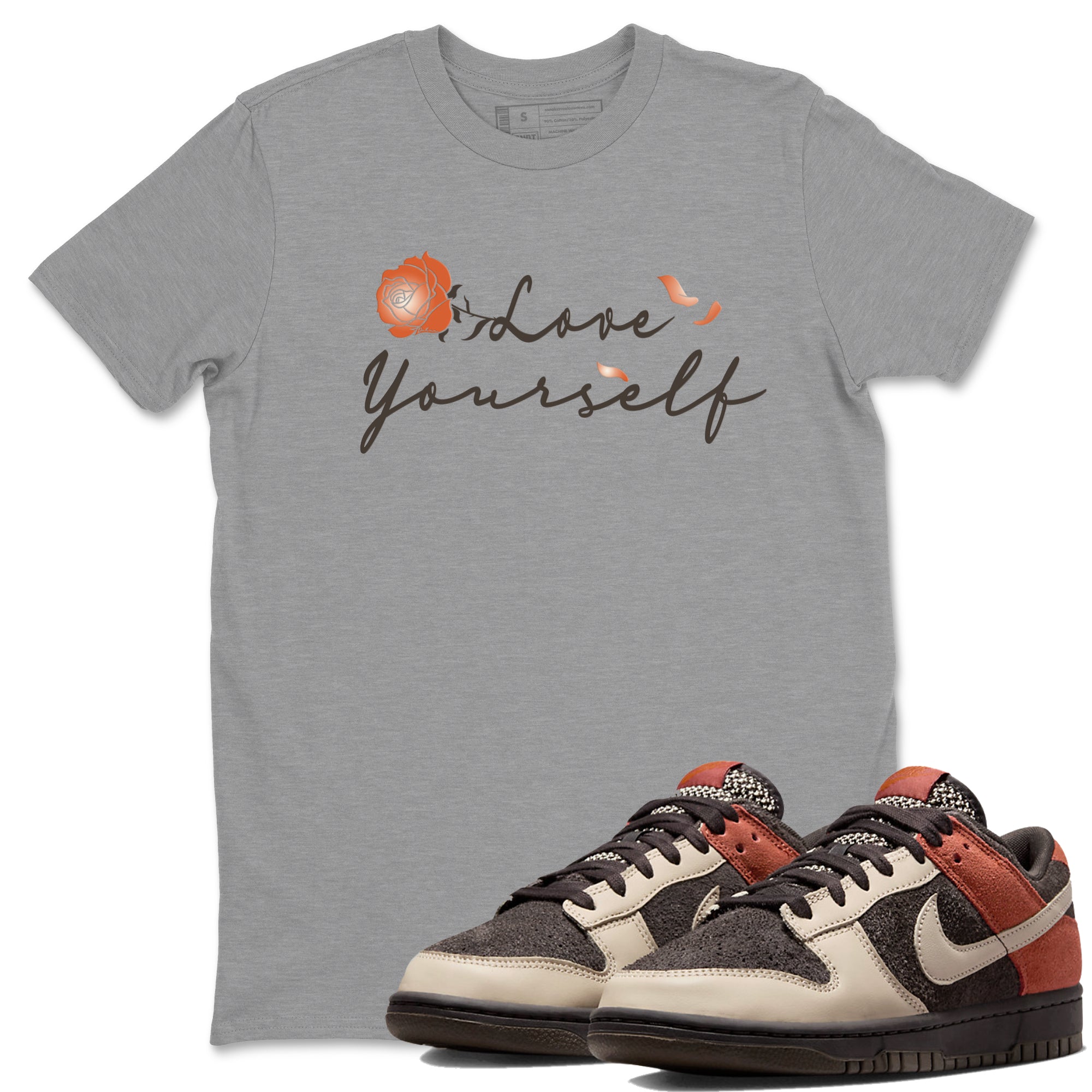 Dunk Low Red Panda shirt to match jordans Love Yourself sneaker tees Dunks Red Panda Drip Gear Zone Sneaker Matching Clothing Brand Unisex Sneaker Tee Heather Grey 1 T-Shirt