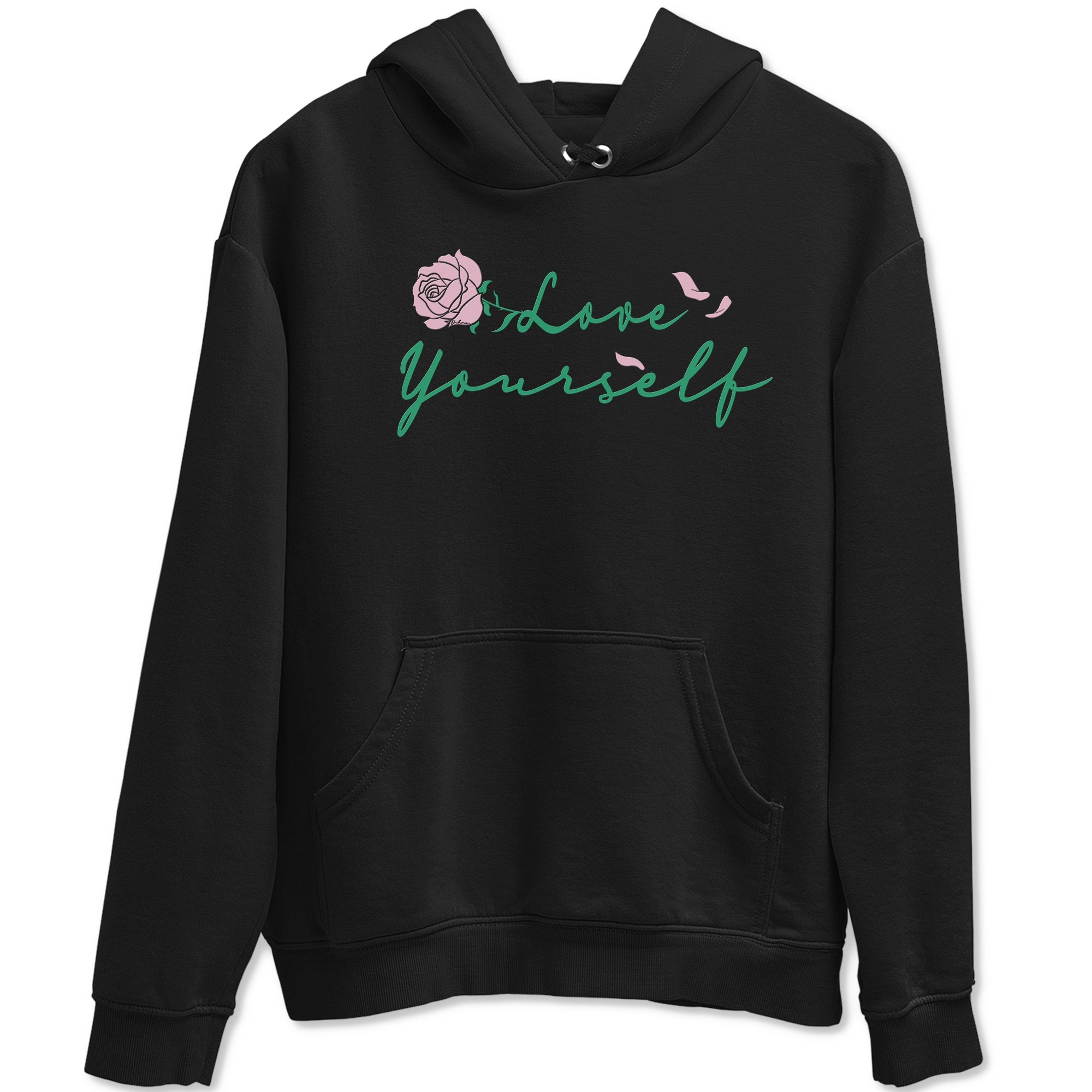 Dunk Low Medium Soft Pink Malachite shirt to match jordans Love Yourself sneaker tees Dunk Medium Soft Pink Malachite Drip Gear Zone unisex cotton Black 2 crew neck shirt