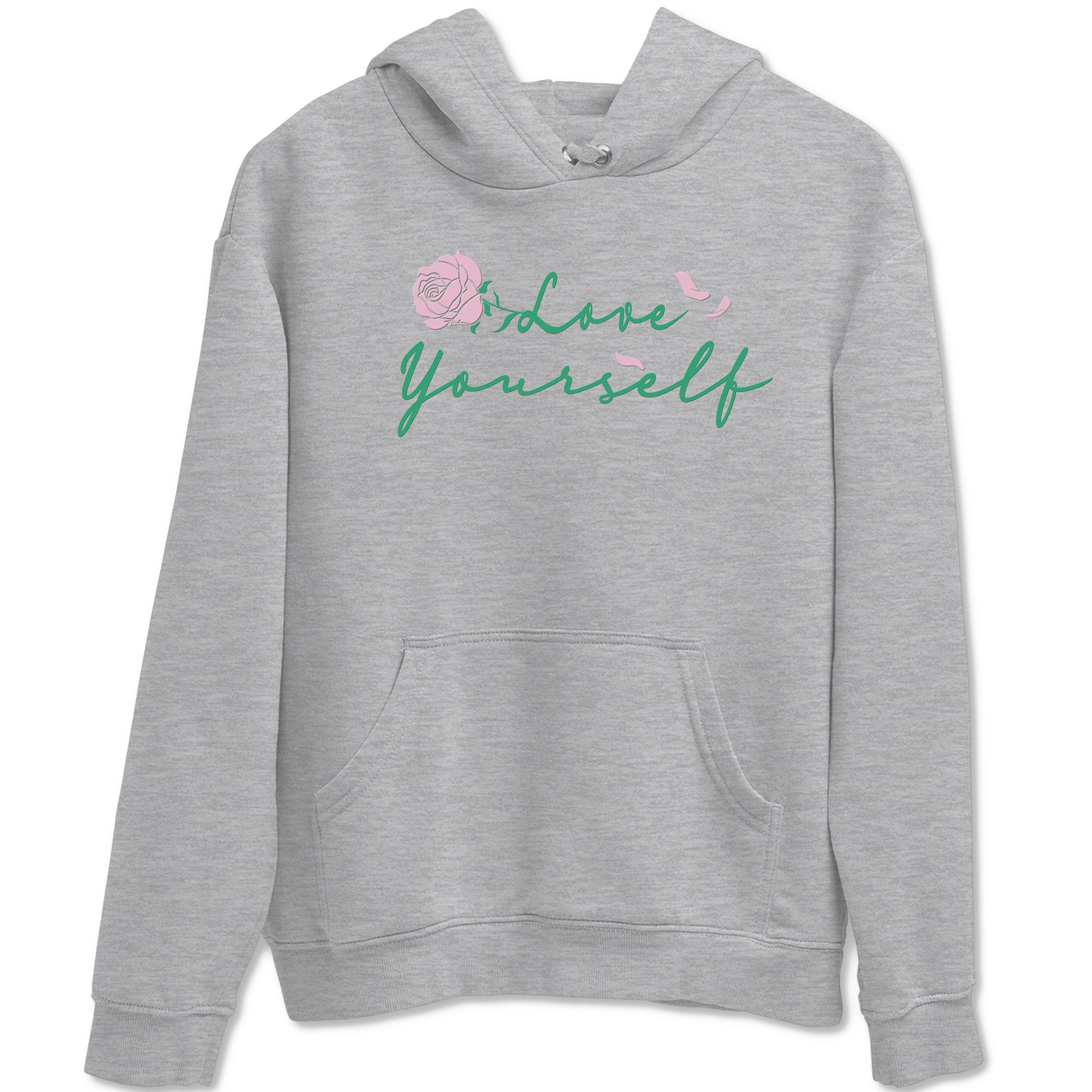 Dunk Low Medium Soft Pink Malachite shirt to match jordans Love Yourself sneaker tees Dunk Medium Soft Pink Malachite Drip Gear Zone unisex cotton Heather Grey 2 crew neck shirt