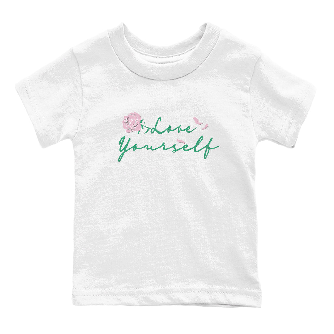 Dunk Low Medium Soft Pink Malachite shirt to match jordans Love Yourself sneaker tees Dunk Medium Soft Pink Malachite Drip Gear Zone baby toddler White 2 cotton Shirt