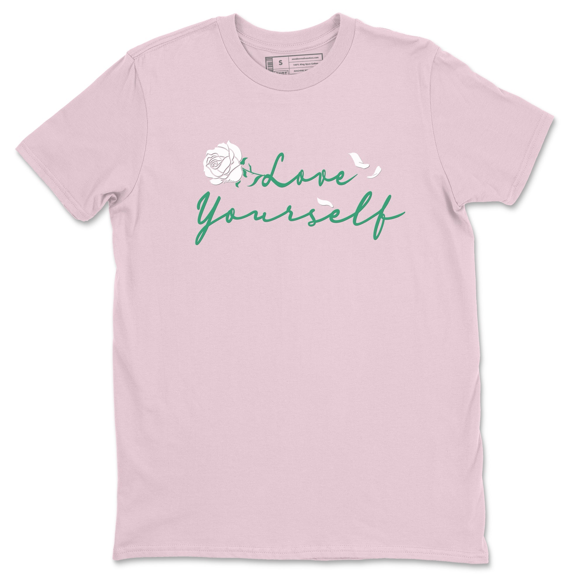 Dunk Low Medium Soft Pink Malachite shirt to match jordans Love Yourself sneaker tees Dunk Medium Soft Pink Malachite Drip Gear Zone unisex cotton Pink 2 crew neck shirt