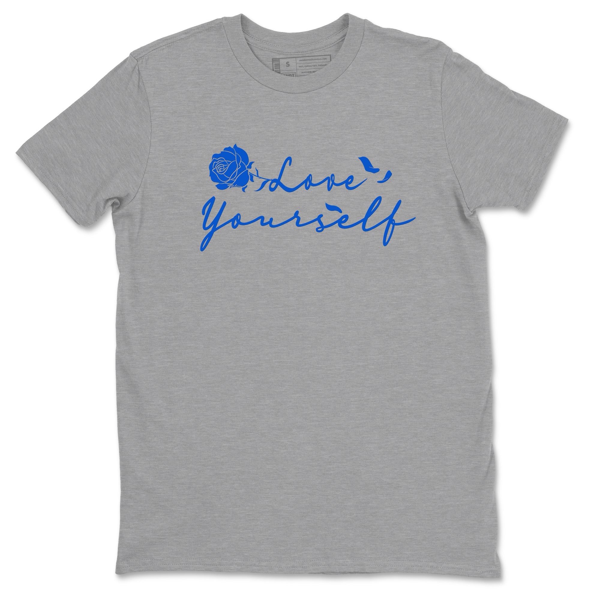 Yeezy Slide Azure shirts to match jordans Love Yourself sneaker match tees Yeezy Slide Azure Drip Gear Zone streetwear brand Heather Grey 2 unisex cotton tee