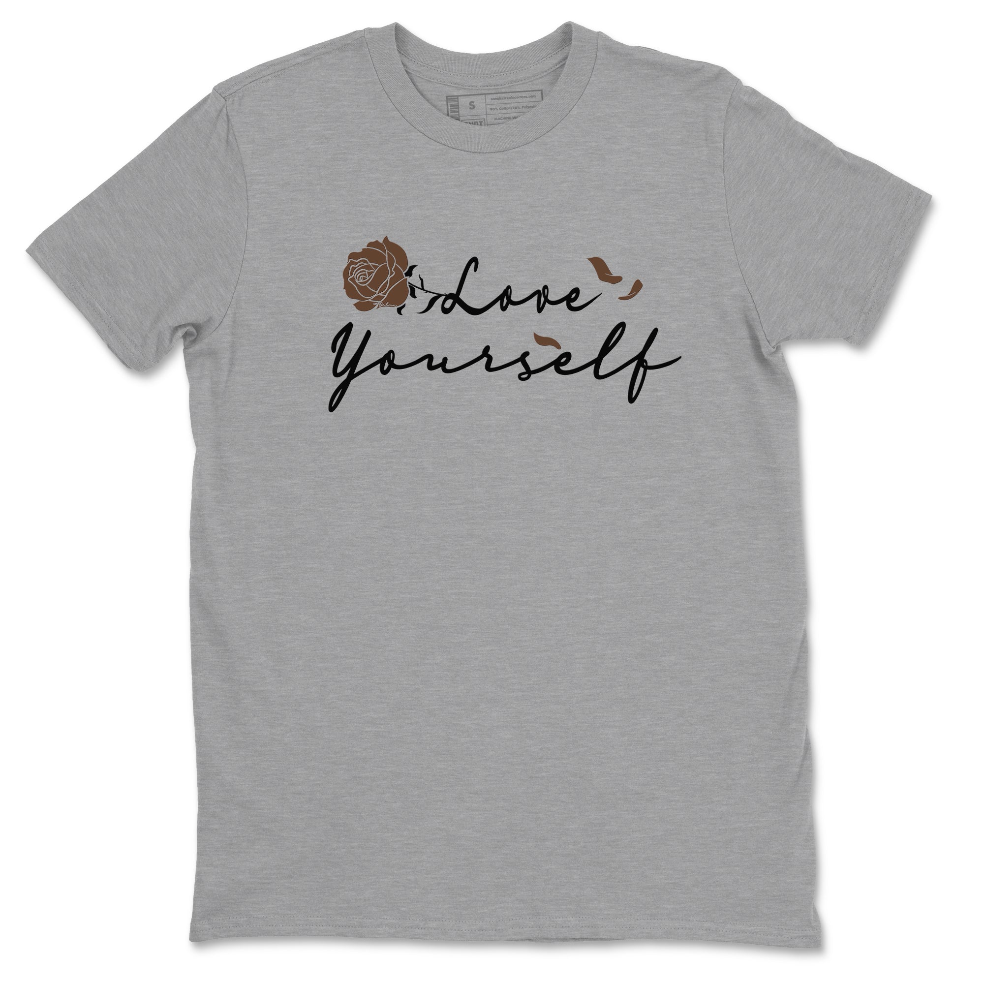 Yeezy Slide Flax shirts to match jordans Love Yourself sneaker match tees Yeezy Slide Flax Drip Gear Zone streetwear brand Heather Grey 2 unisex cotton tee