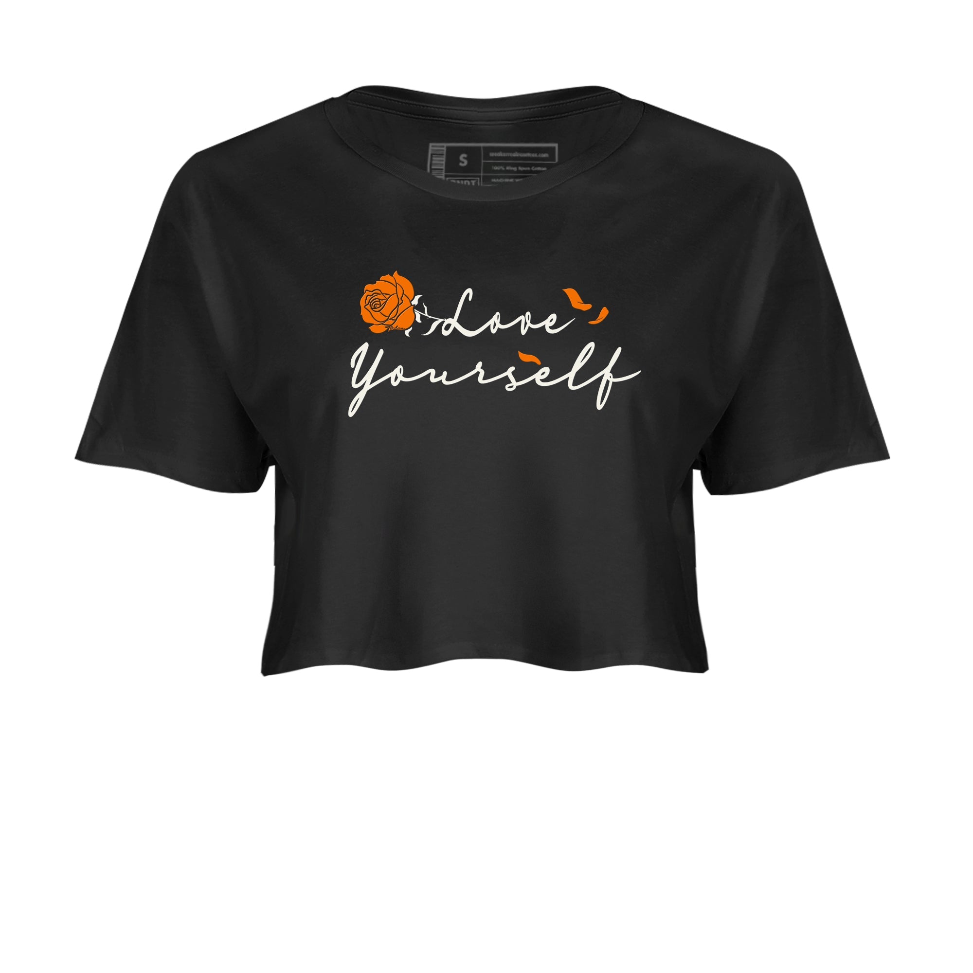 3s Georgia Peach shirt to match jordans Lover Yourself sneaker tees Air Jordan 3 Georgia Peach Drip Gear Zone Black 2 crop length shirt