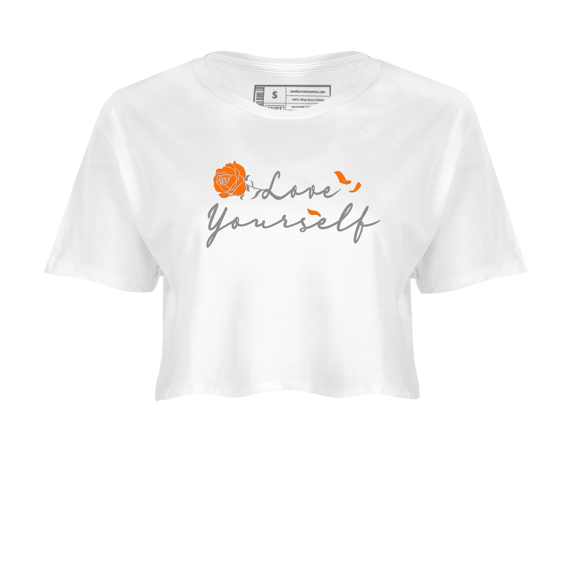 3s Georgia Peach shirt to match jordans Lover Yourself sneaker tees Air Jordan 3 Georgia Peach Drip Gear Zone White 2 crop length shirt