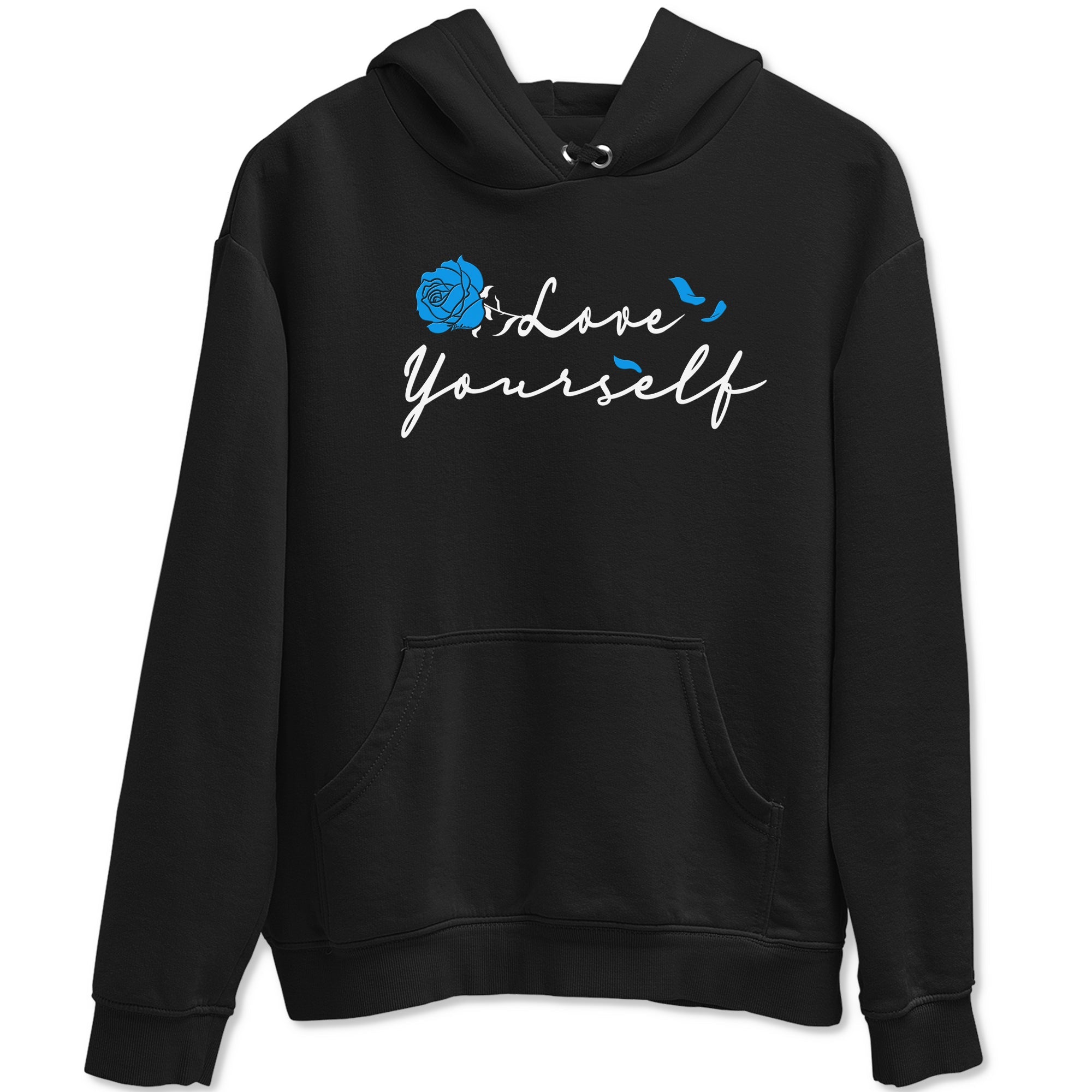 AJ 4 Military Blue shirt to match jordans Lover Yourself sneaker tees Air Jordan 4 Military Blue Drip Gear Zone unisex cotton Black 2 crew neck shirt