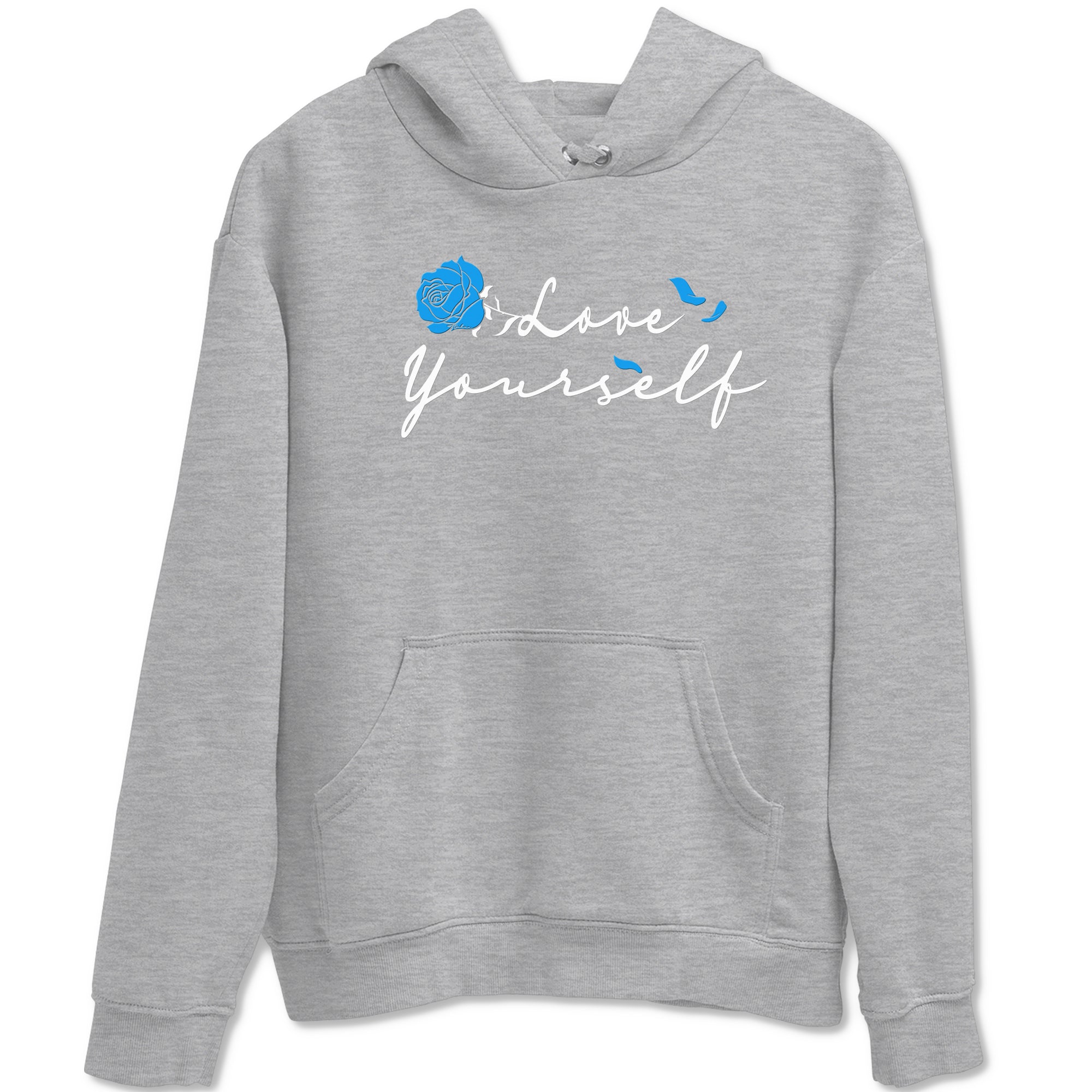 AJ 4 Military Blue shirt to match jordans Lover Yourself sneaker tees Air Jordan 4 Military Blue Drip Gear Zone unisex cotton Heather Grey 2 crew neck shirt