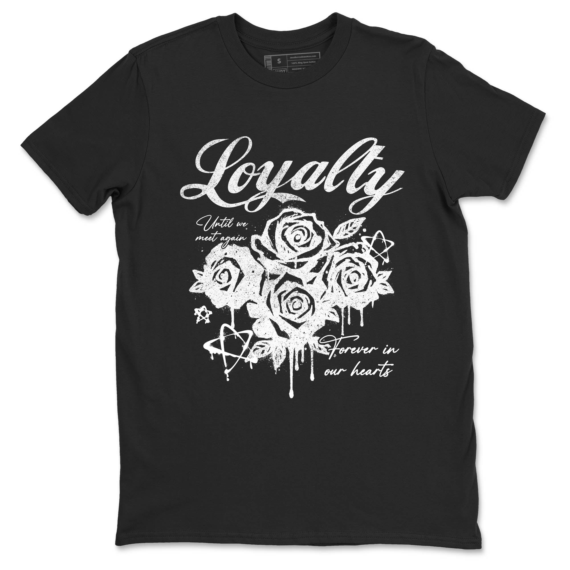 Sneaker Threads  Sneaker Tees To Match Air Jordan 4 Black Cat  Loyalty Graphic Tee Black 2. Perfect for Jordan releases 2025 colorways.