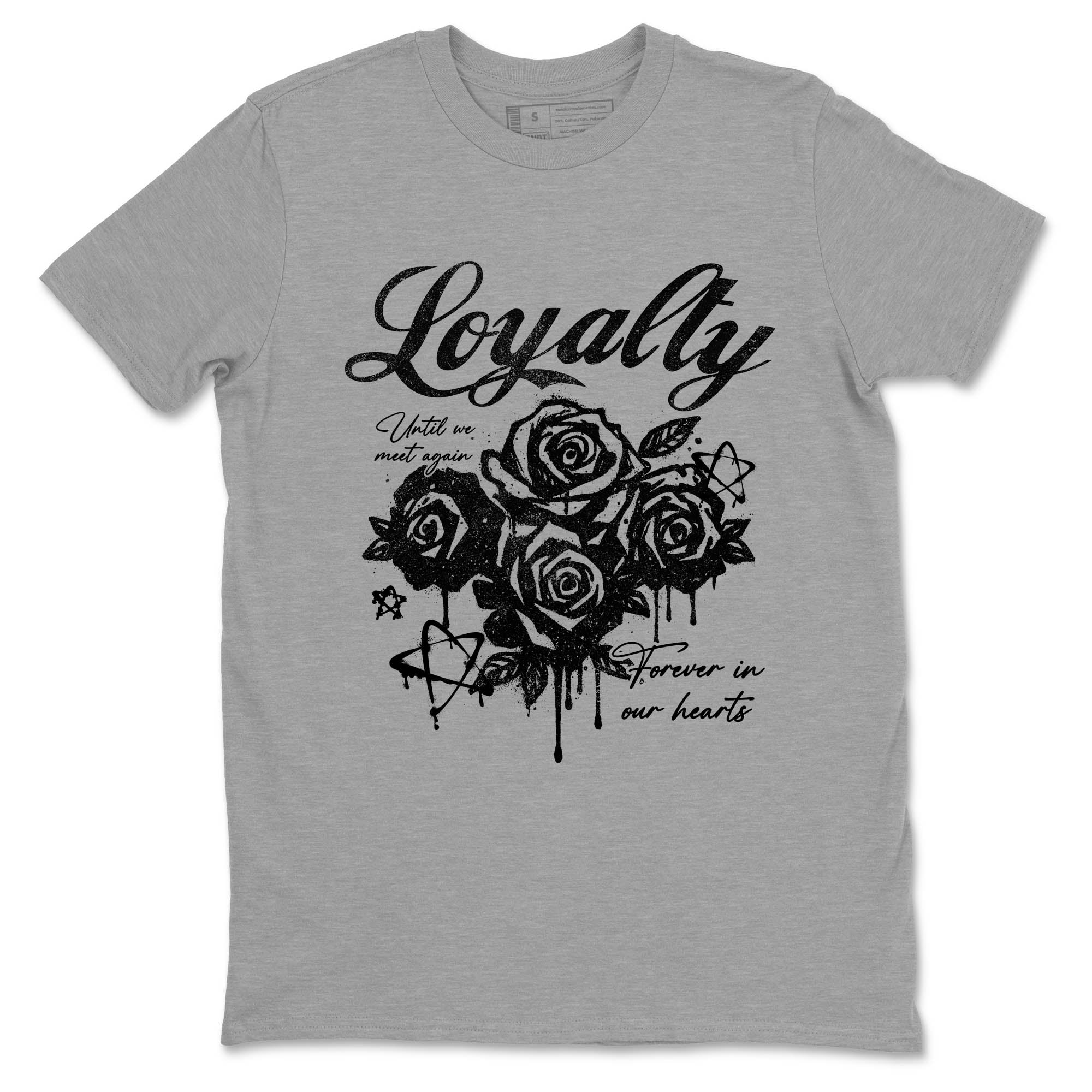 Sneaker Threads  Sneaker Tees To Match Air Jordan 4 Black Cat  Loyalty Graphic Tee Heather Grey 2. Perfect for Jordan releases 2025 colorways.