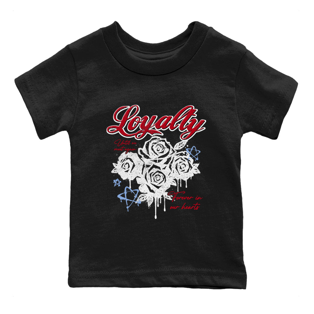Sneaker match tees  Sneaker Tees To Match Air Jordan 5 Fire Red Shoes  Loyalty Kids T-Shirt Black 2